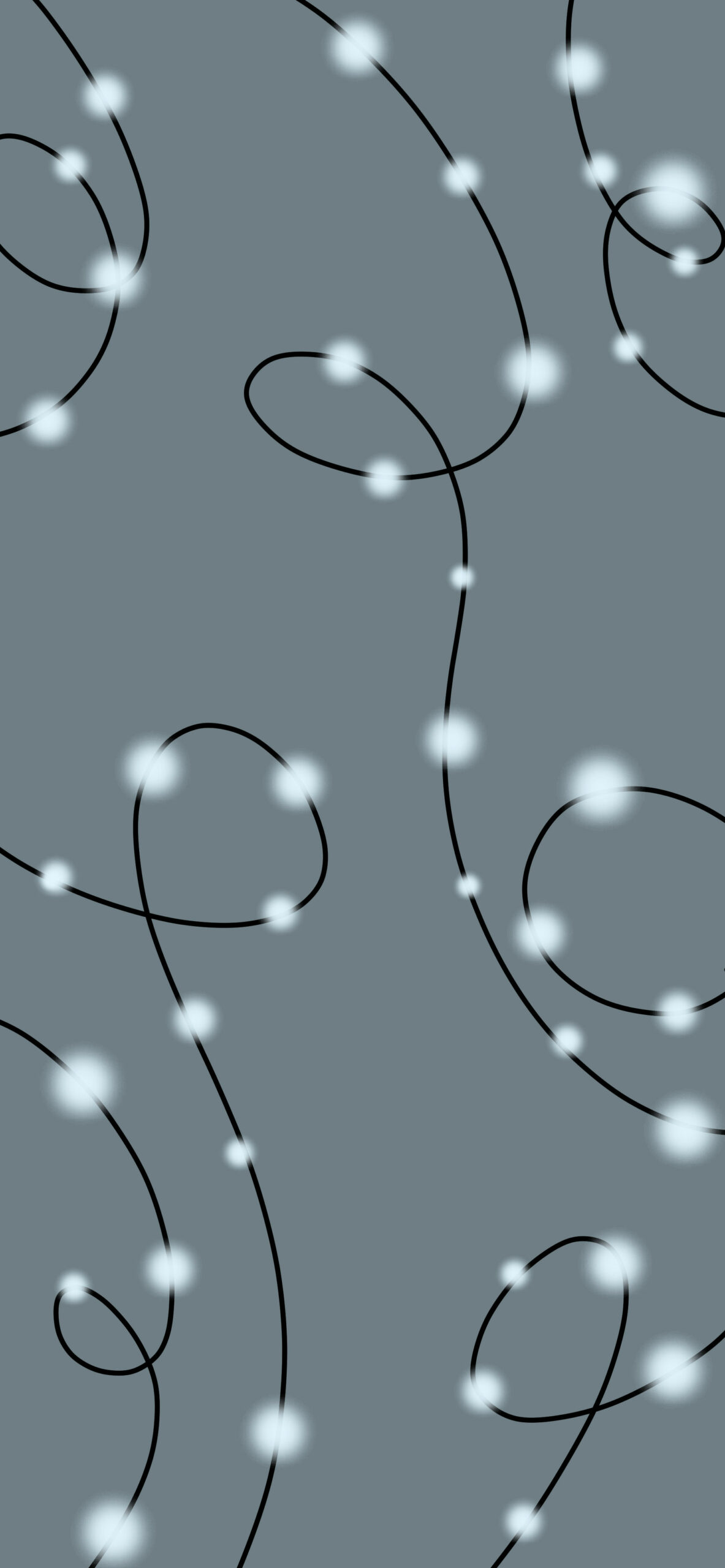 Luci di Natale su grigio, 1183x2560 Verticale, Mobile