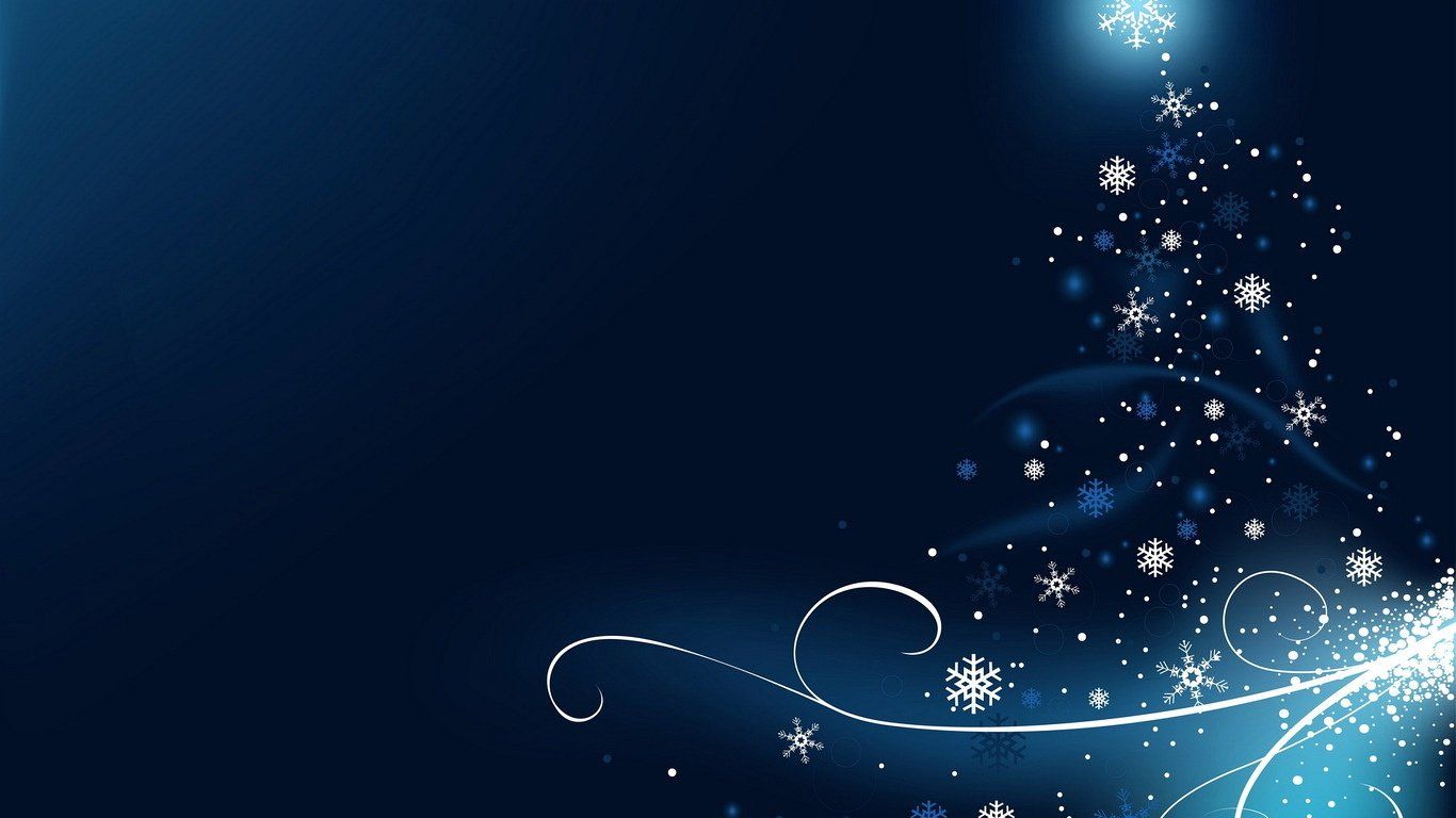 Albero di Natale blu fiocchi, 1366x768 720p, iMac