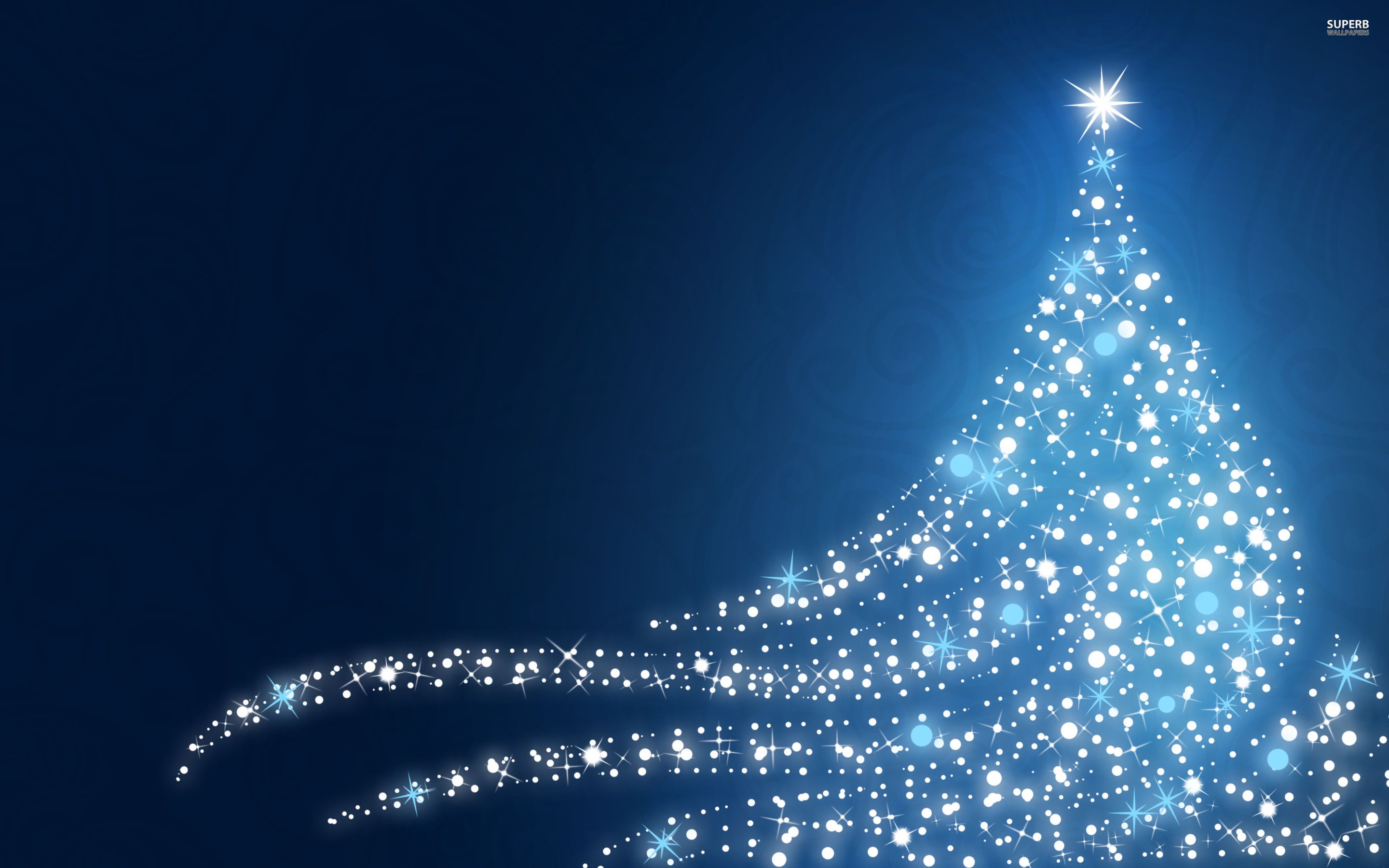 Albero di Natale luminoso blu, 2880x1800 WQXGA, MacBook Pro