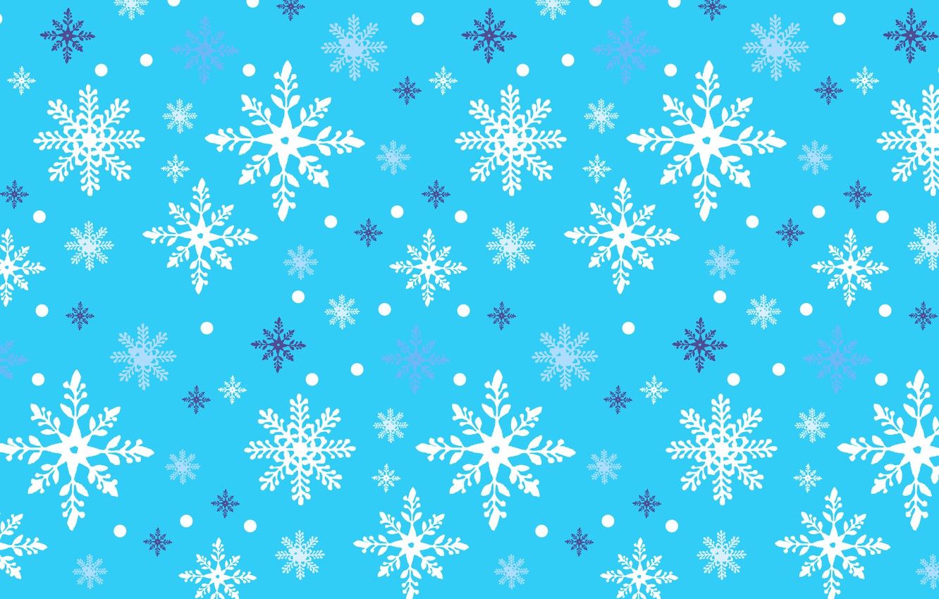 Fiocchi di neve su sfondo blu, 1332x850 720p, Laptop