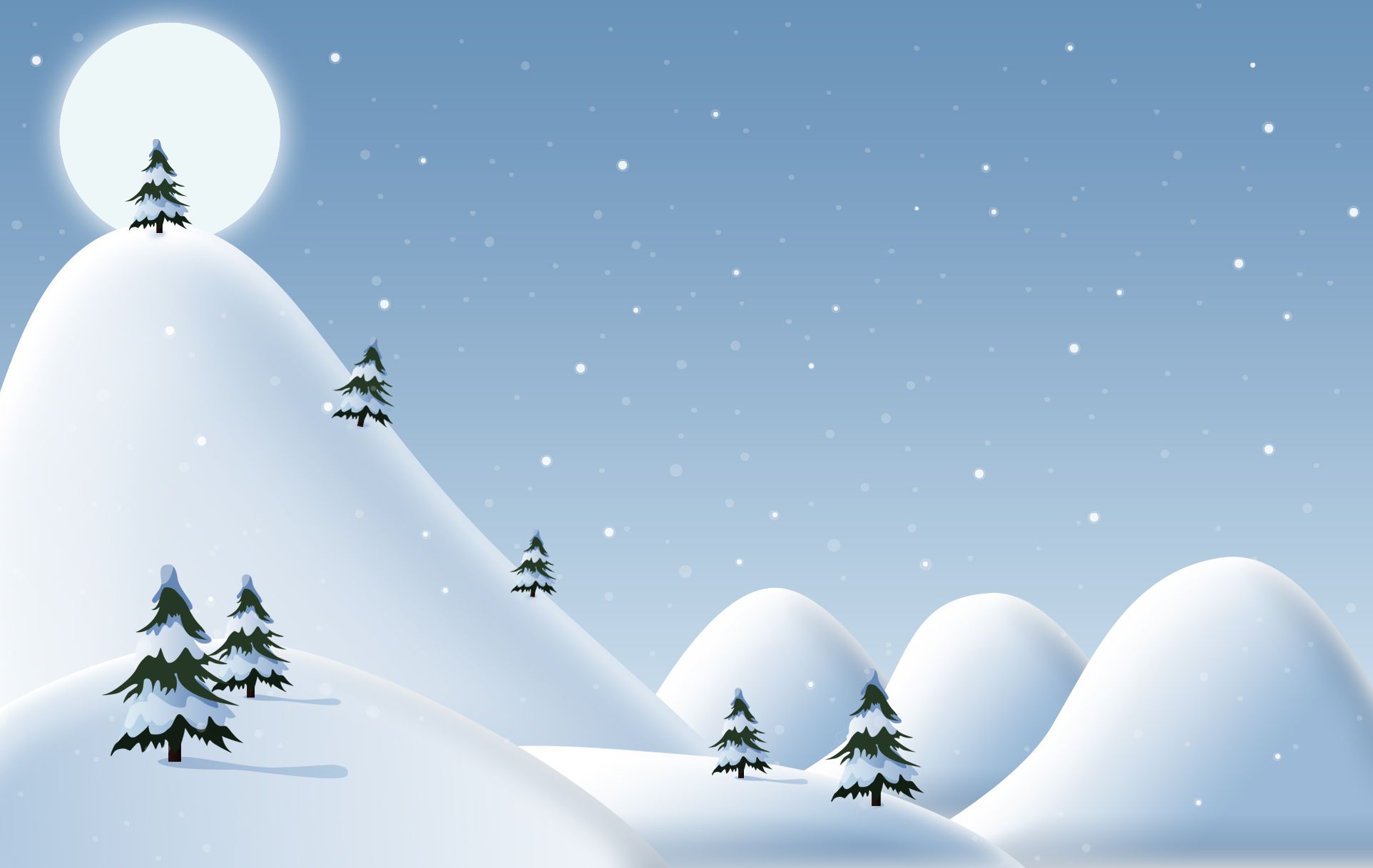 paesaggio innevato natalizio blu, 1925x1218 WUXGA, Desktop