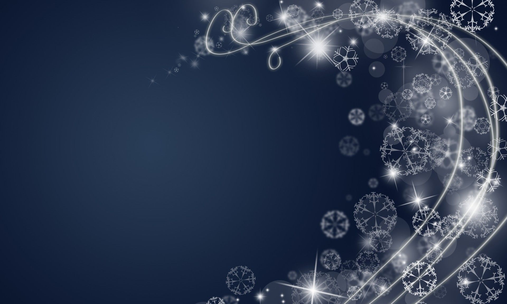Fiocchi di neve blu natalizi, 1920x1152 Full HD 1080p, iMac