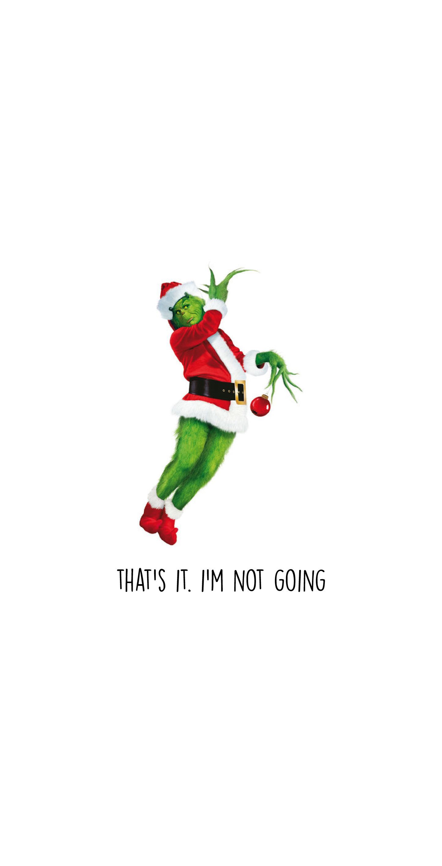 Grinch natalizio con frase divertente, 1445x2832 Verticale, Mobile
