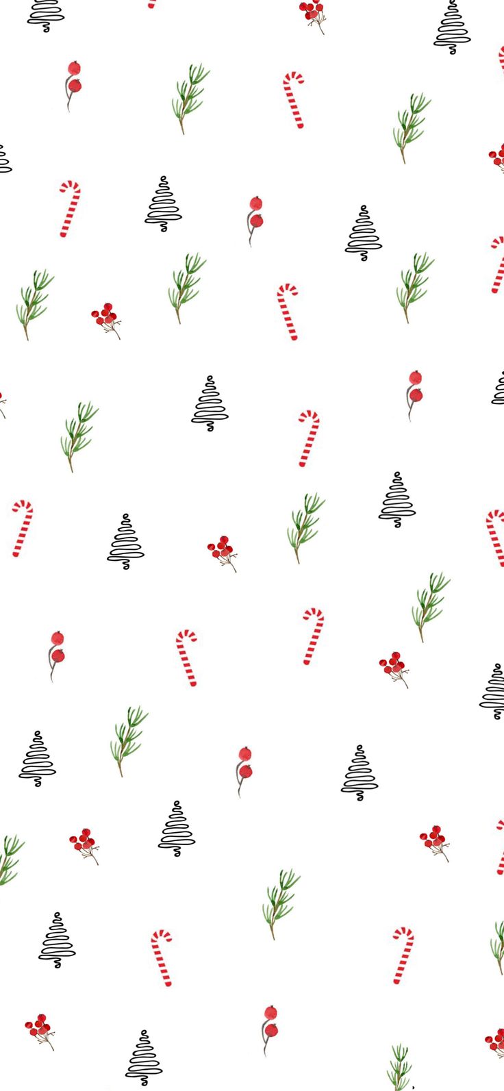 Alberelli e bastoncini di Natale, 736x1593 Verticale, Mobile