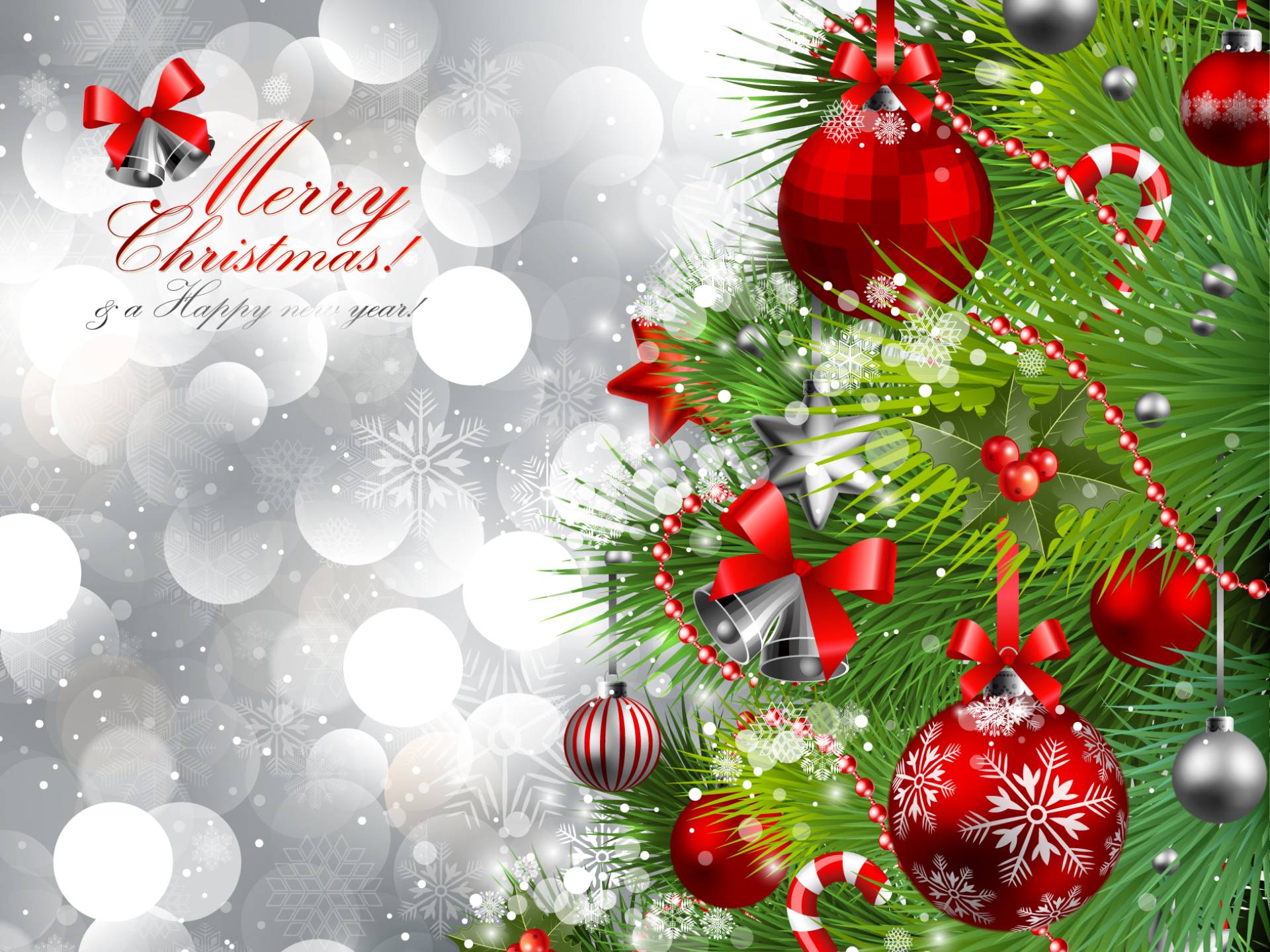 Albero natalizio palline rosse, 1920x1440 Full HD+ WUXGA, PC