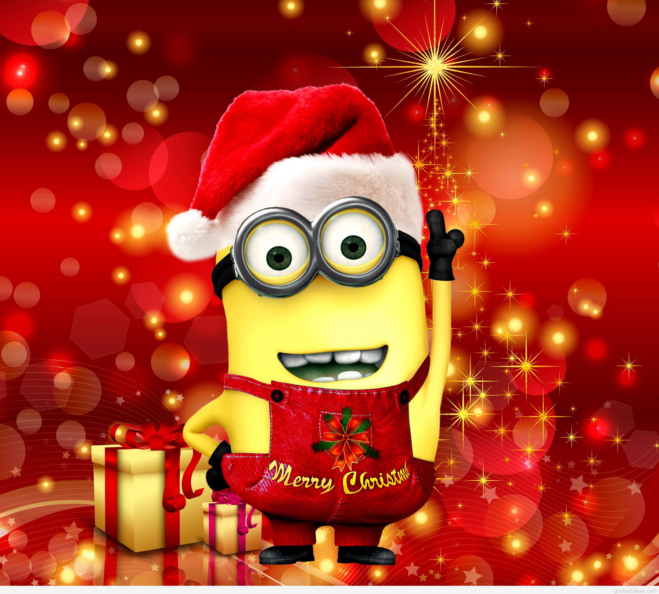 Minion con cappello Babbo Natale, 2160x1947 alta risoluzione, Desktop