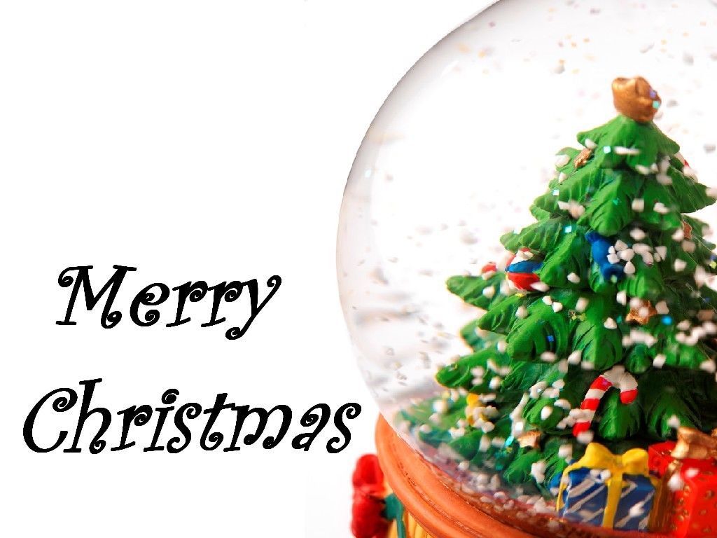 Palla di neve albero Natale, 1024x768 HD, PC