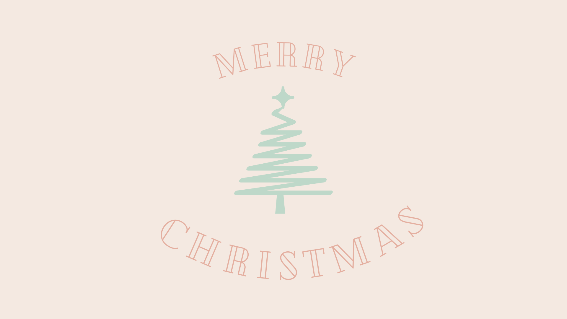 Albero di Natale pastello minimal, 1920x1080 1080p, Desktop