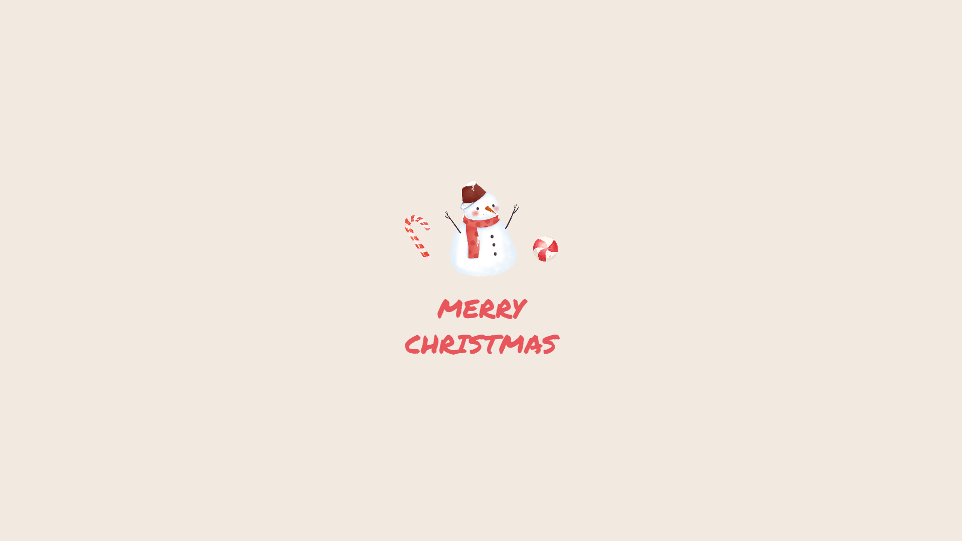 Pupazzo di neve minimalista Natale, 1920x1080 Full HD 1080p, PC Desktop