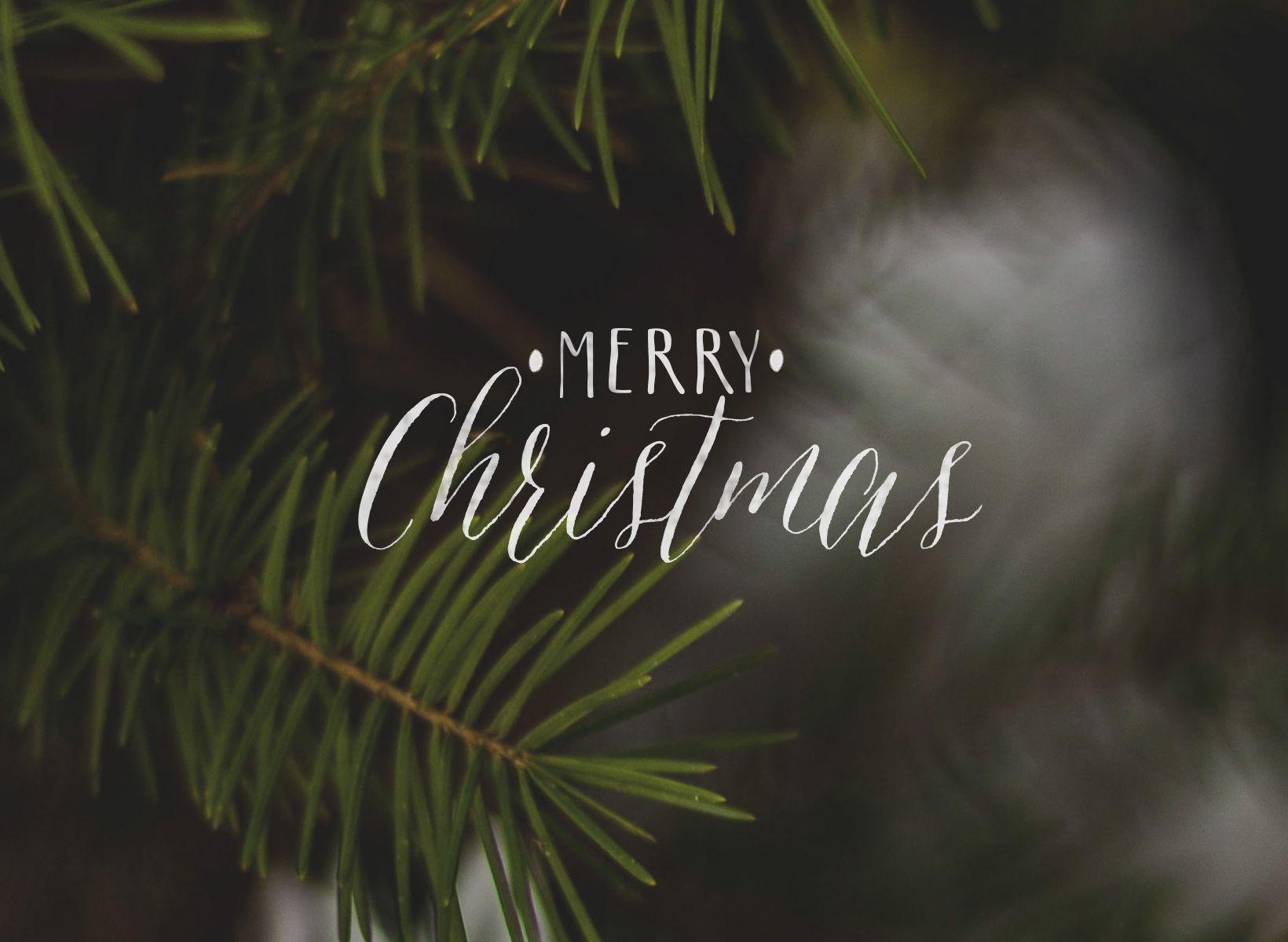 Rami di pino con scritta Natale, 1640x1200 900p, PC