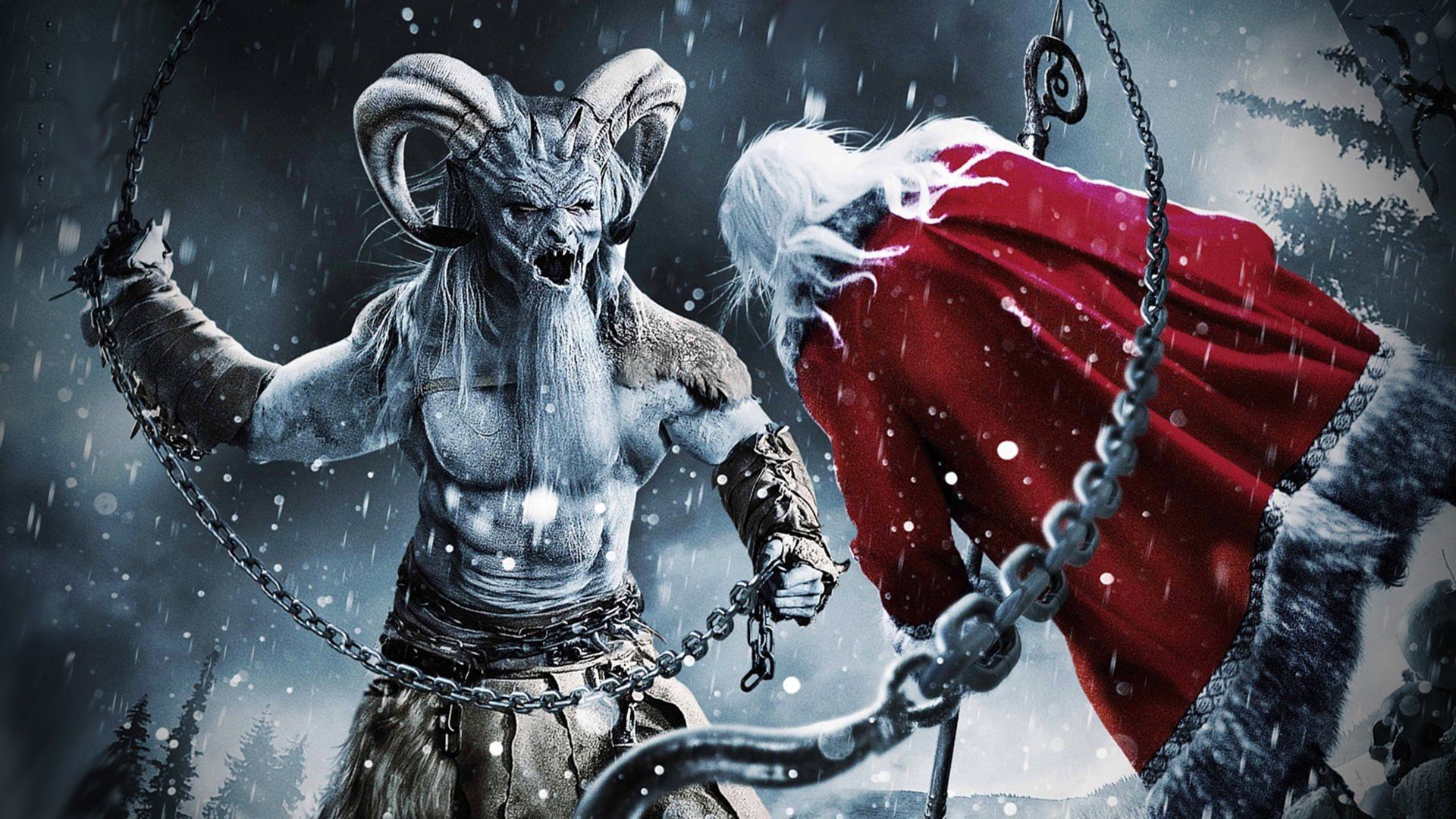 Krampus incatenato mantello rosso, 1920x1080 1080p, Desktop