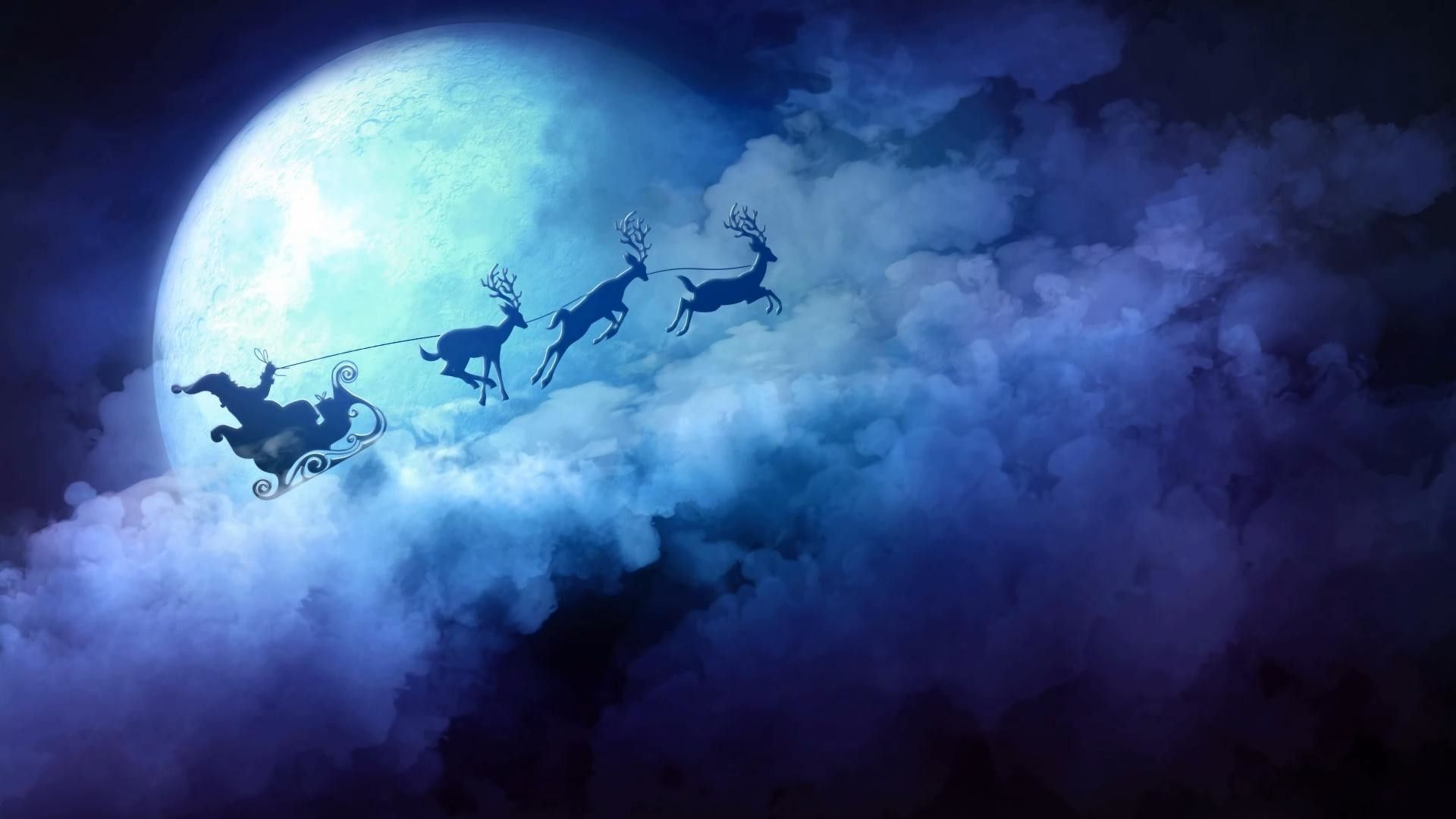 Babbo Natale inquietante sfondo rosso, 1920x1080 1080p, Desktop