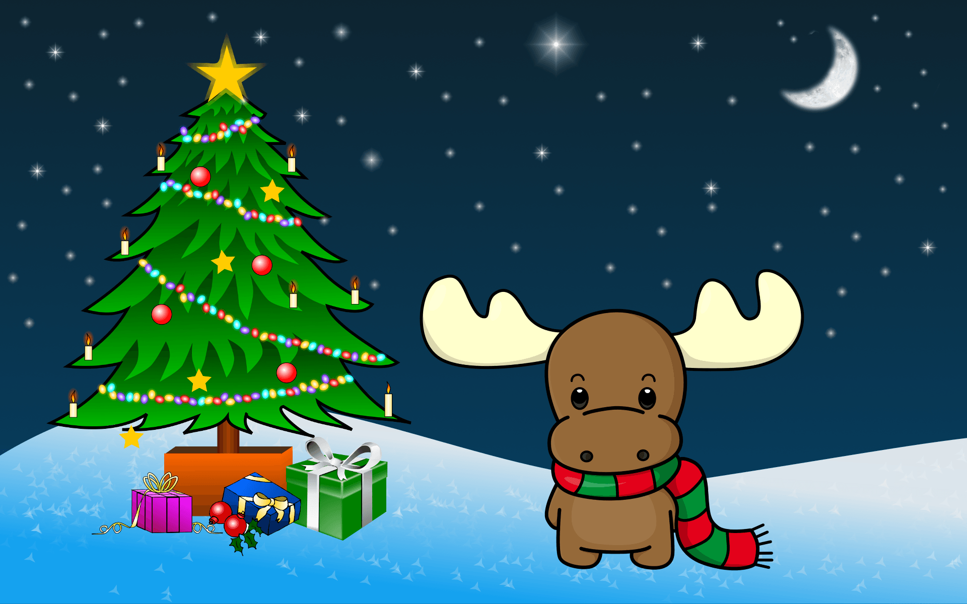 Renna kawaii albero di Natale, 1920x1200 Full HD+, PC