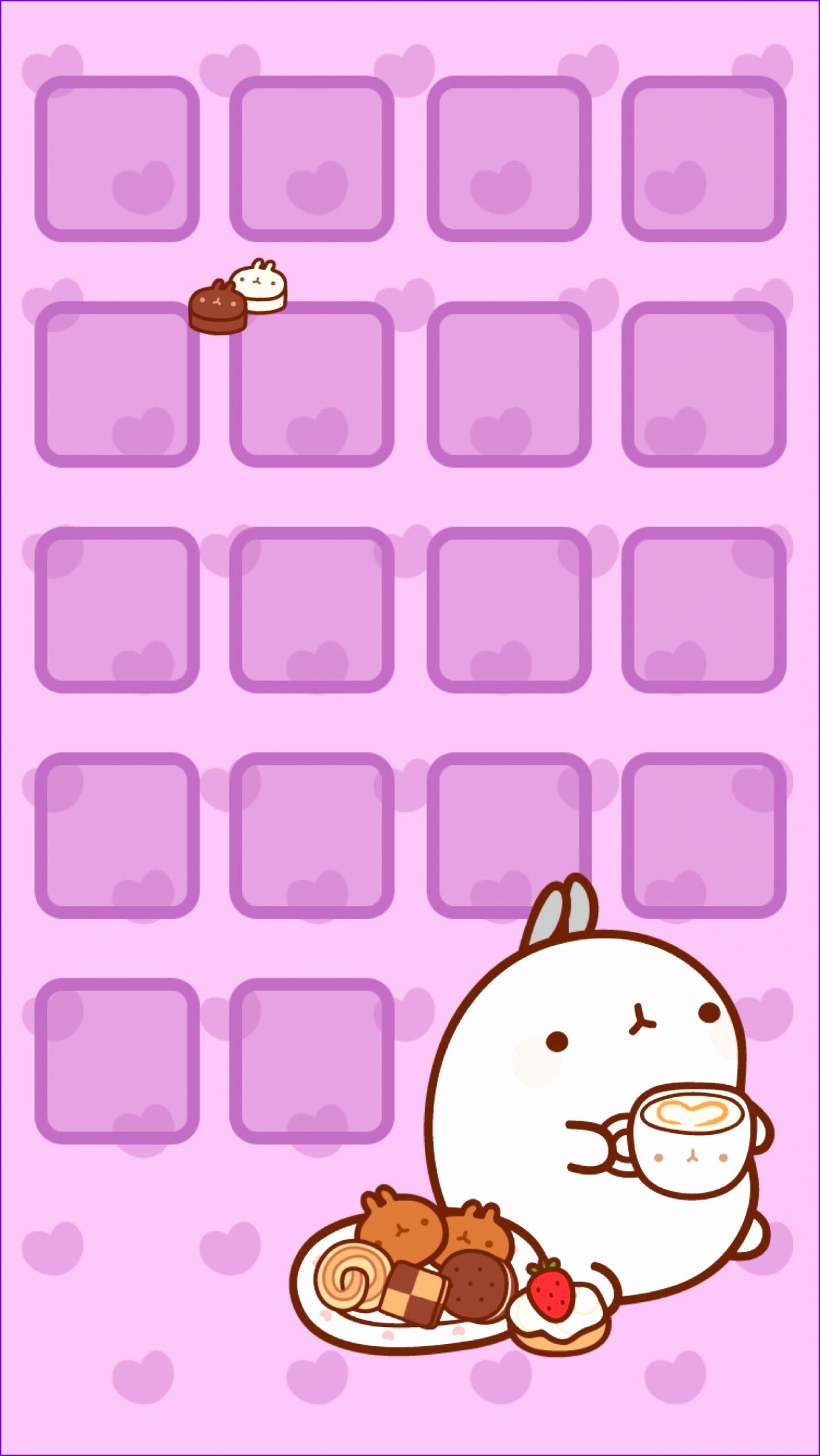Coniglietto kawaii con dolcetti natalizi, 1216x2158 Full HD Verticale, iPhone