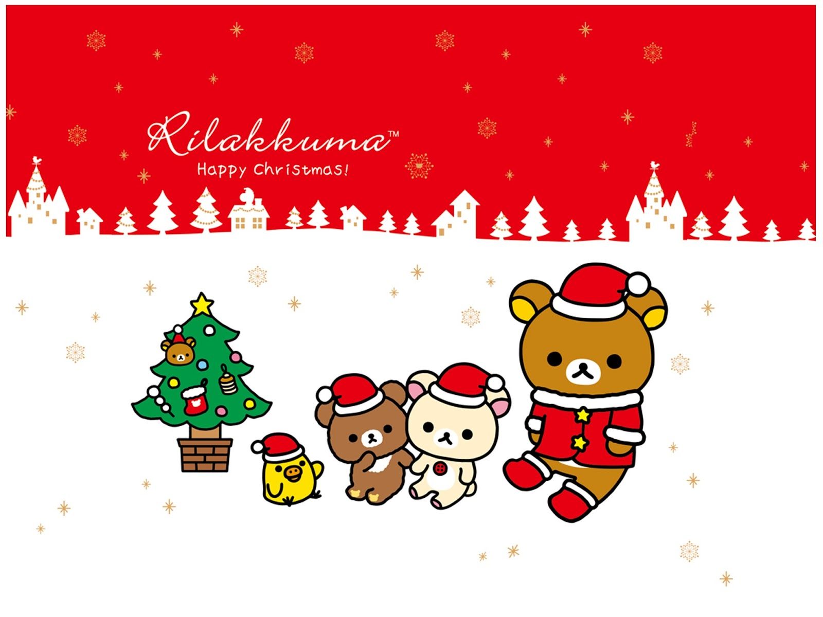 Rilakkuma personaggi natalizi kawaii, 1600x1200 HD, ROG Asus Laptop