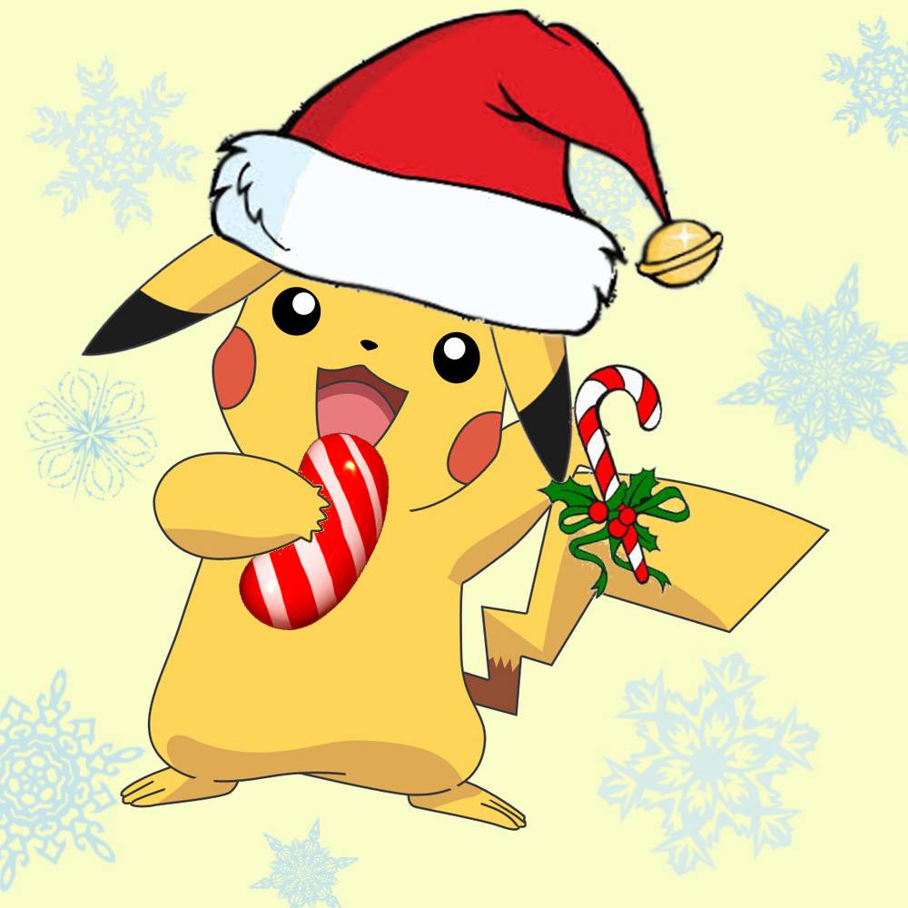 Pikachu natalizio con cappello Babbo Natale, 1000x1000 HD, iMac