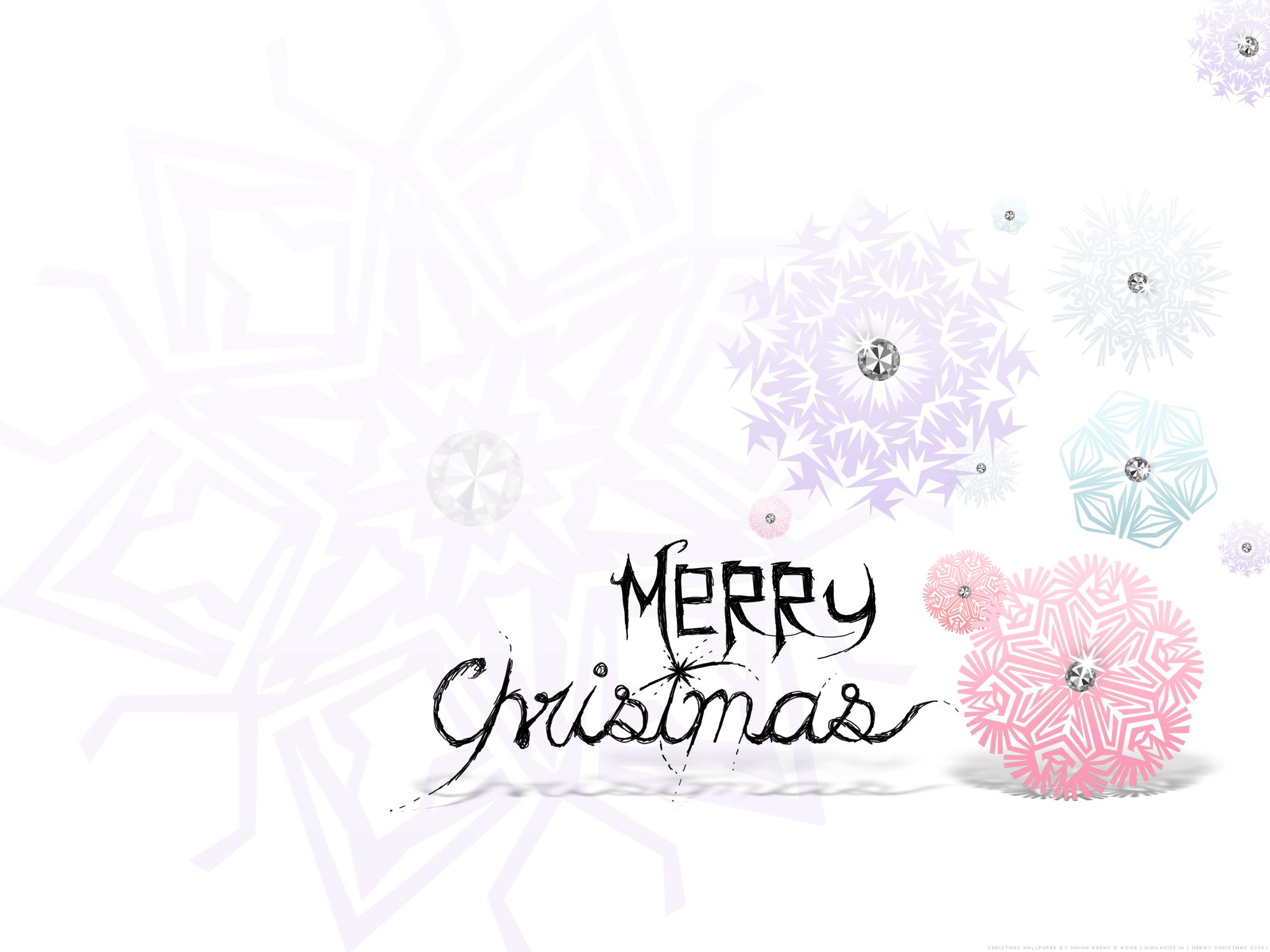 Fiocchi di neve pastello Natale, 2000x1500 Hi-Res, Monitor Gaming