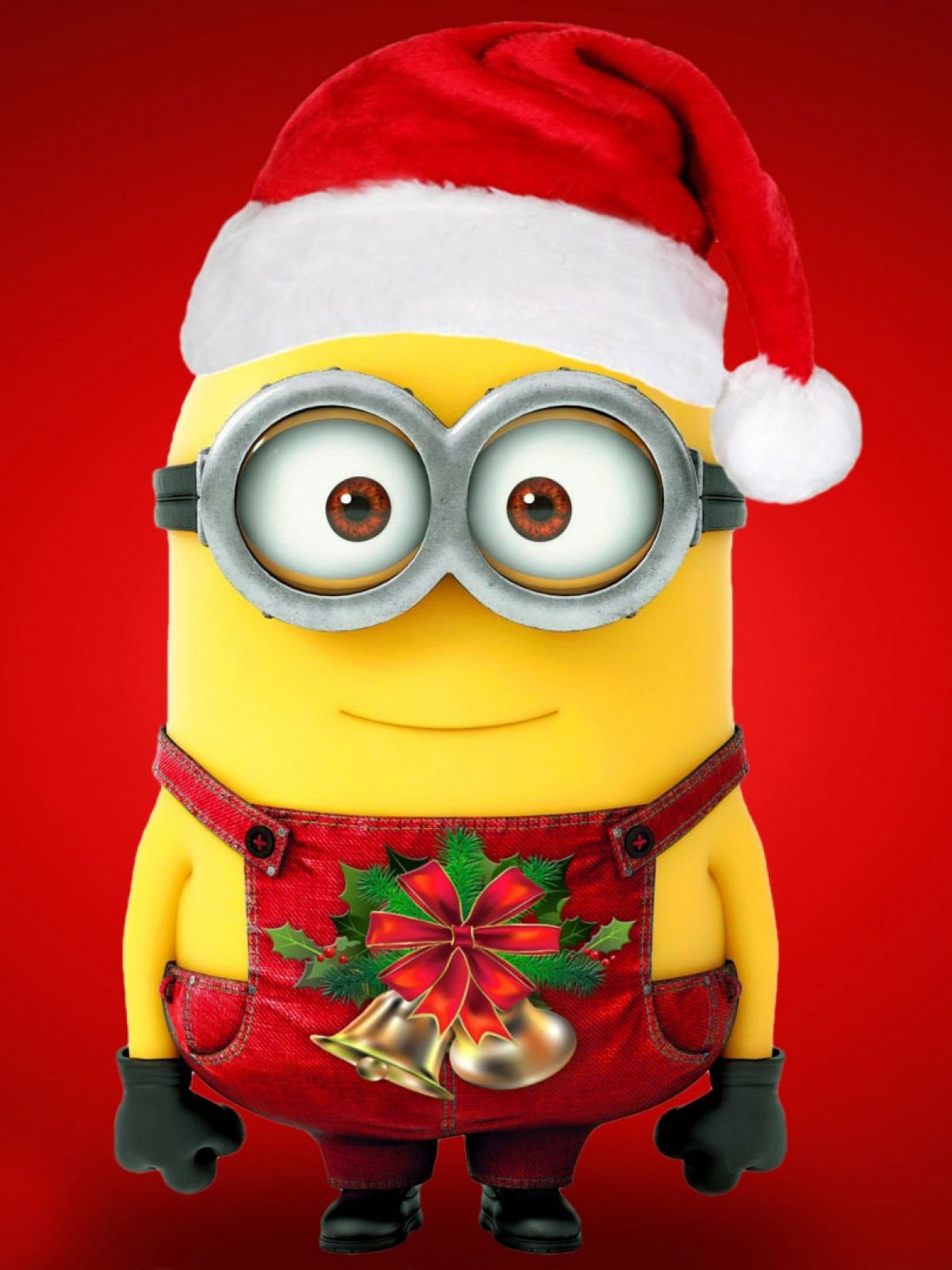 Minion con cappello Babbo Natale, 1200x1600 Verticale, Telefono