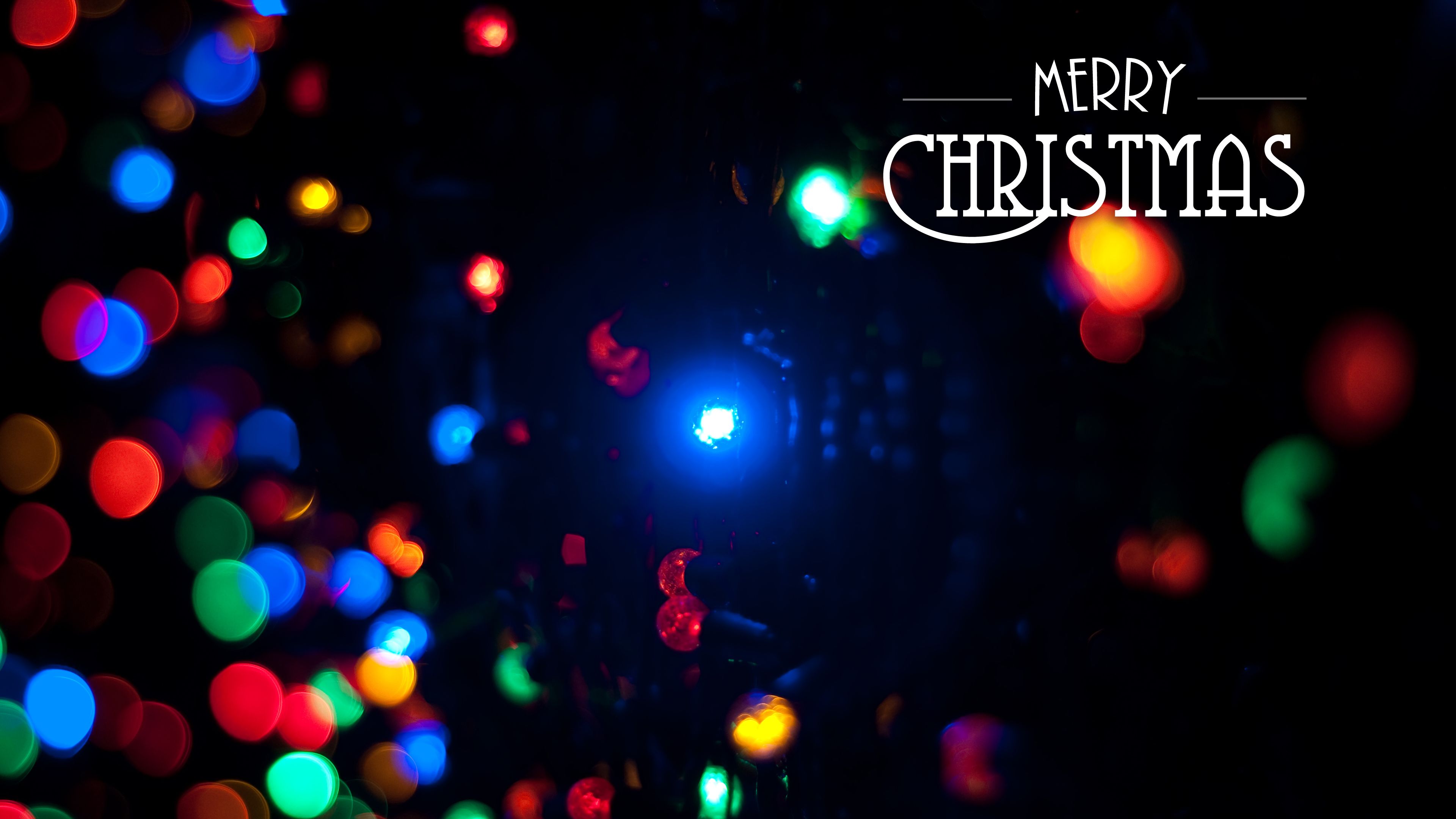 Luci natalizie bokeh colorate, 3840x2160 4K, Desktop 4K