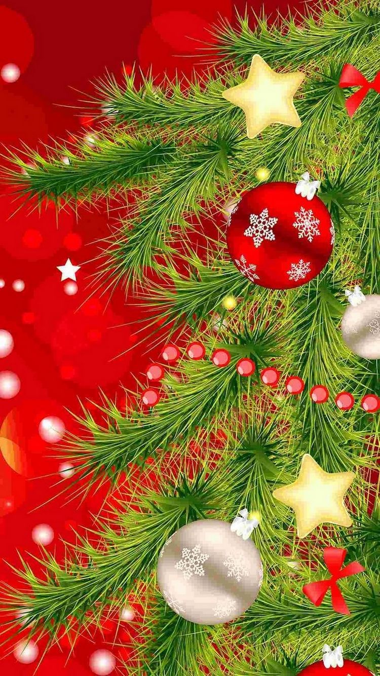 Albero di Natale con decorazioni, 750x1334 Full HD Verticale, iPhone Pro Max