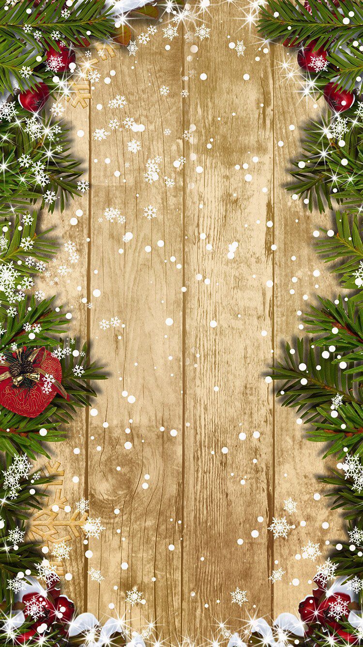 Rami pino cornice legno rustica, 750x1334 Verticale, iPhone