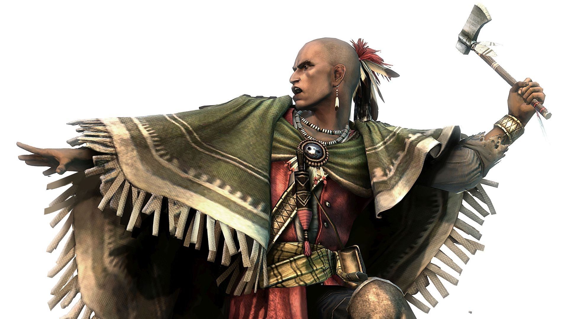 Guerriero nativo americano con ascia, 1920x1080 Full HD, PC
