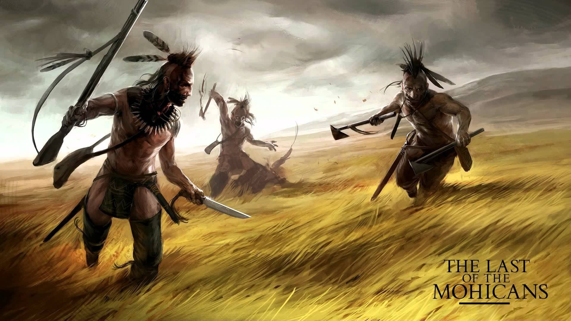 Guerrieri nativi americani, campo dorato, 1920x1080 Full HD, PC Desktop