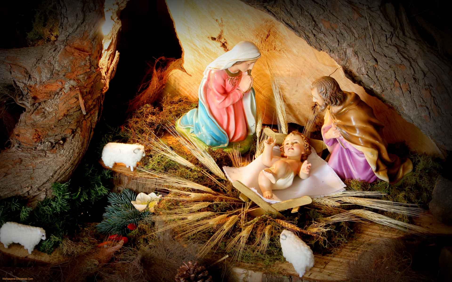 Natività scena grotta Gesù, 3840x2400 4K Ultra HD, Smart TV 4K