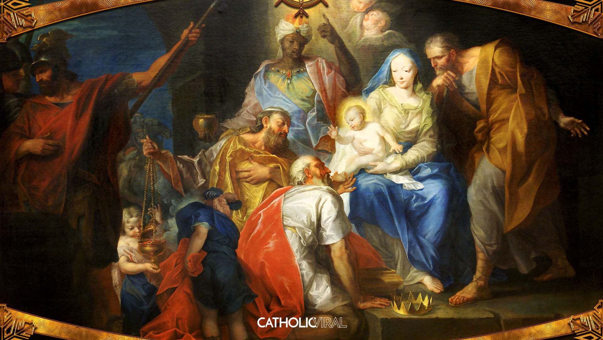 Dipinto classico Natività di Gesù, 1920x1084 Full HD 1080p, Desktop
