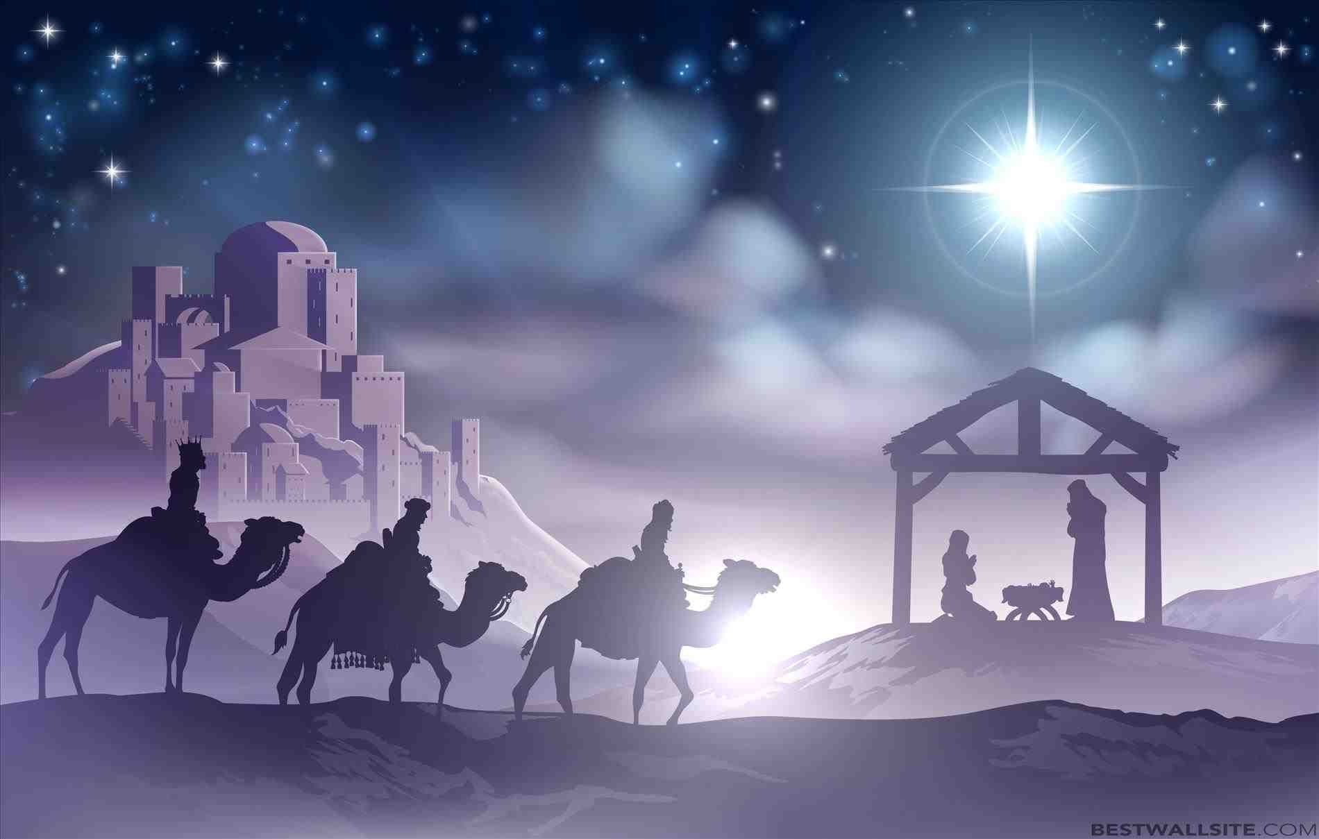 Silhouette presepe Maria Giuseppe stella, 1500x1125 HD, ROG Asus Laptop