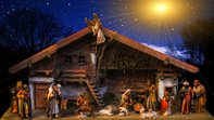 Presepe natività capanna notte, 7680x4320 UHD, PC 4K