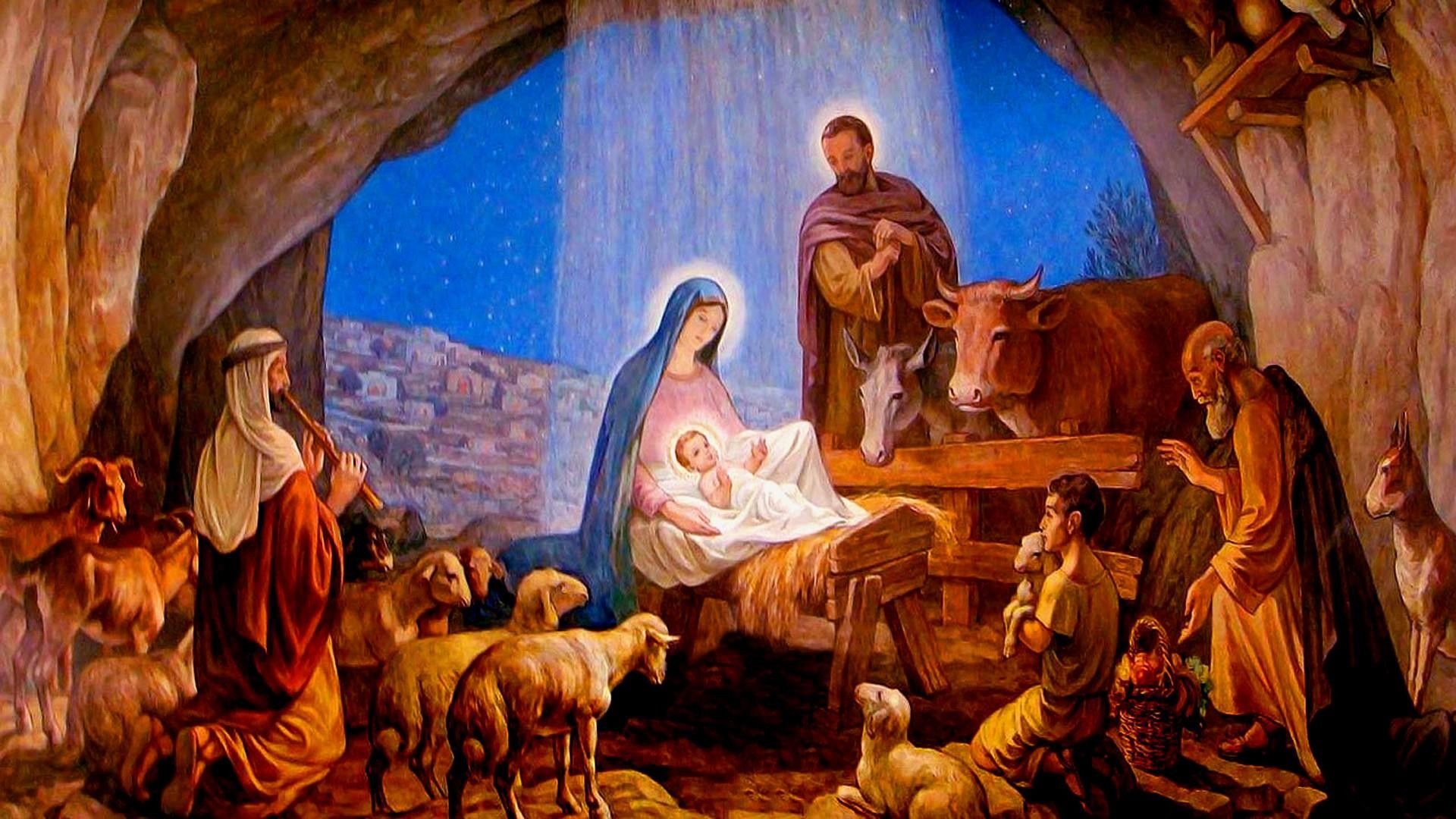 Natività di Gesù nella grotta, 1920x1080 1080p, Desktop