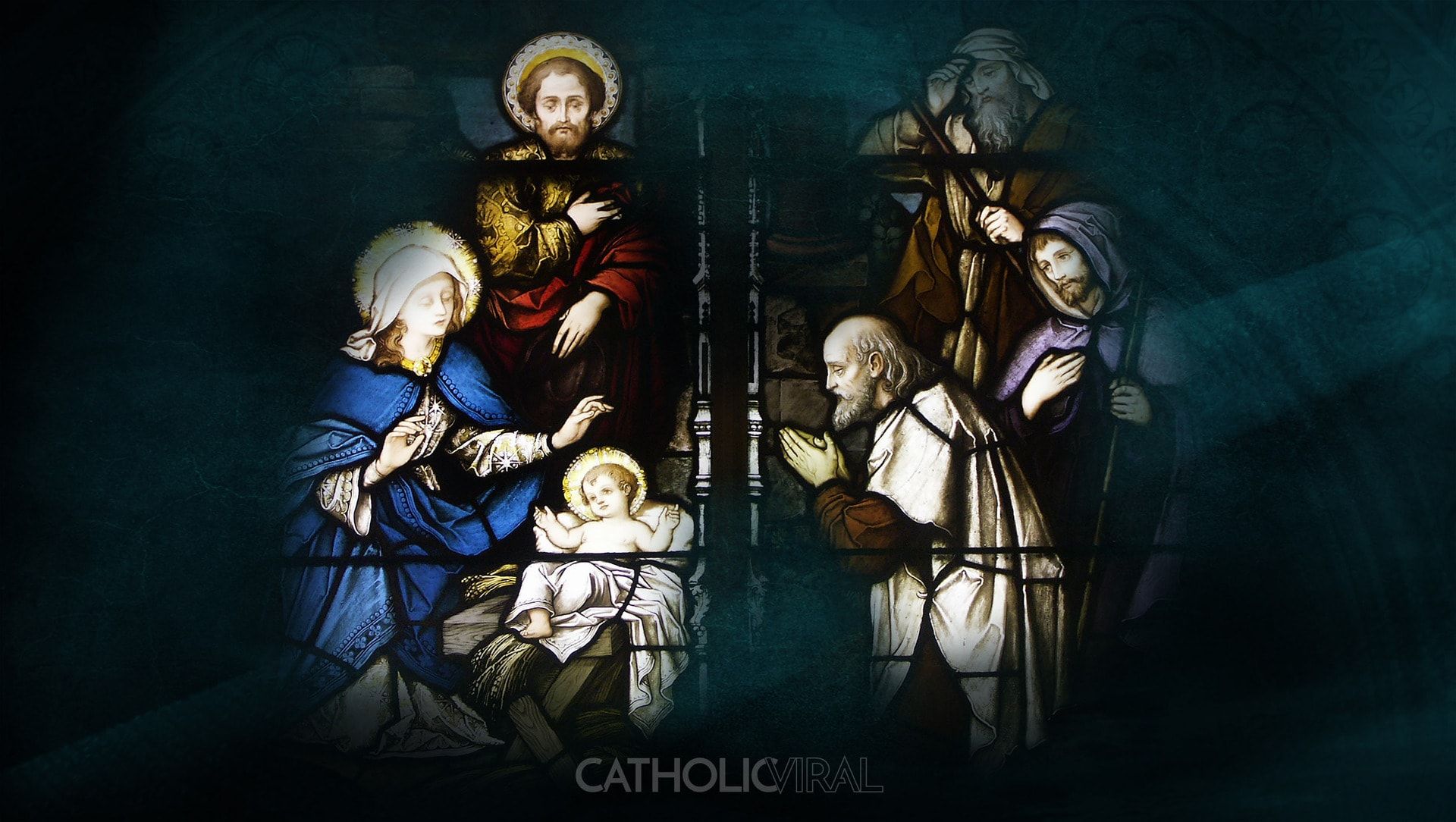 Vetrata natività sacra famiglia, 1920x1084 1080p, Laptop