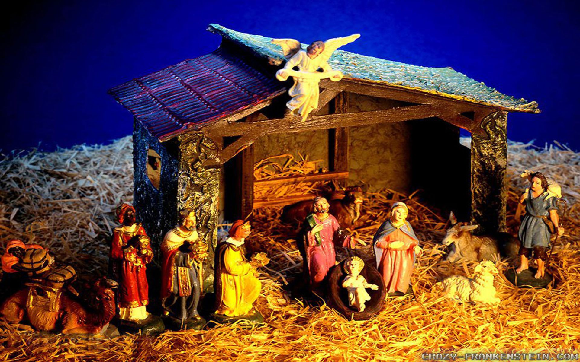 Presepe natalizio con capanna, 1920x1200 WUXGA, PC