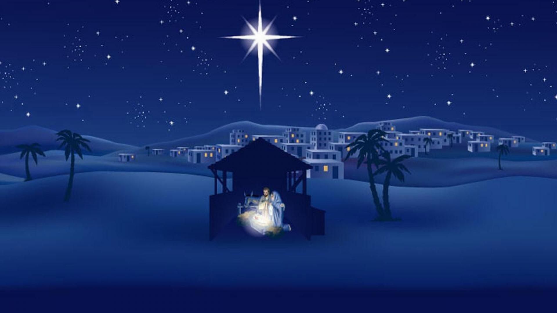 Presepe natalizio con luci, 2560x1080 Panoramico, Dual Screen