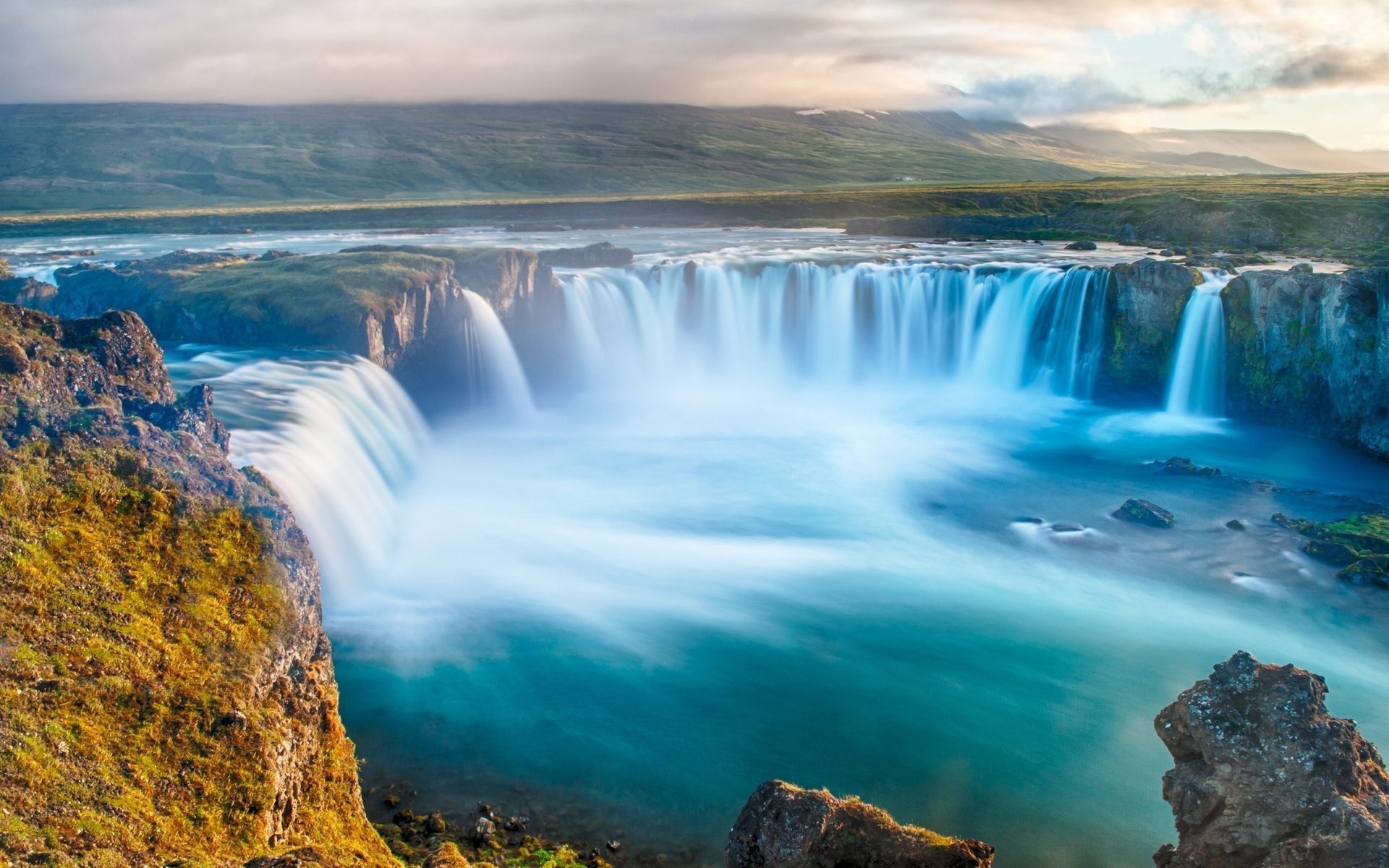 Cascata Godafoss Islanda, 1920x1200 Full HD+ WUXGA, Laptop