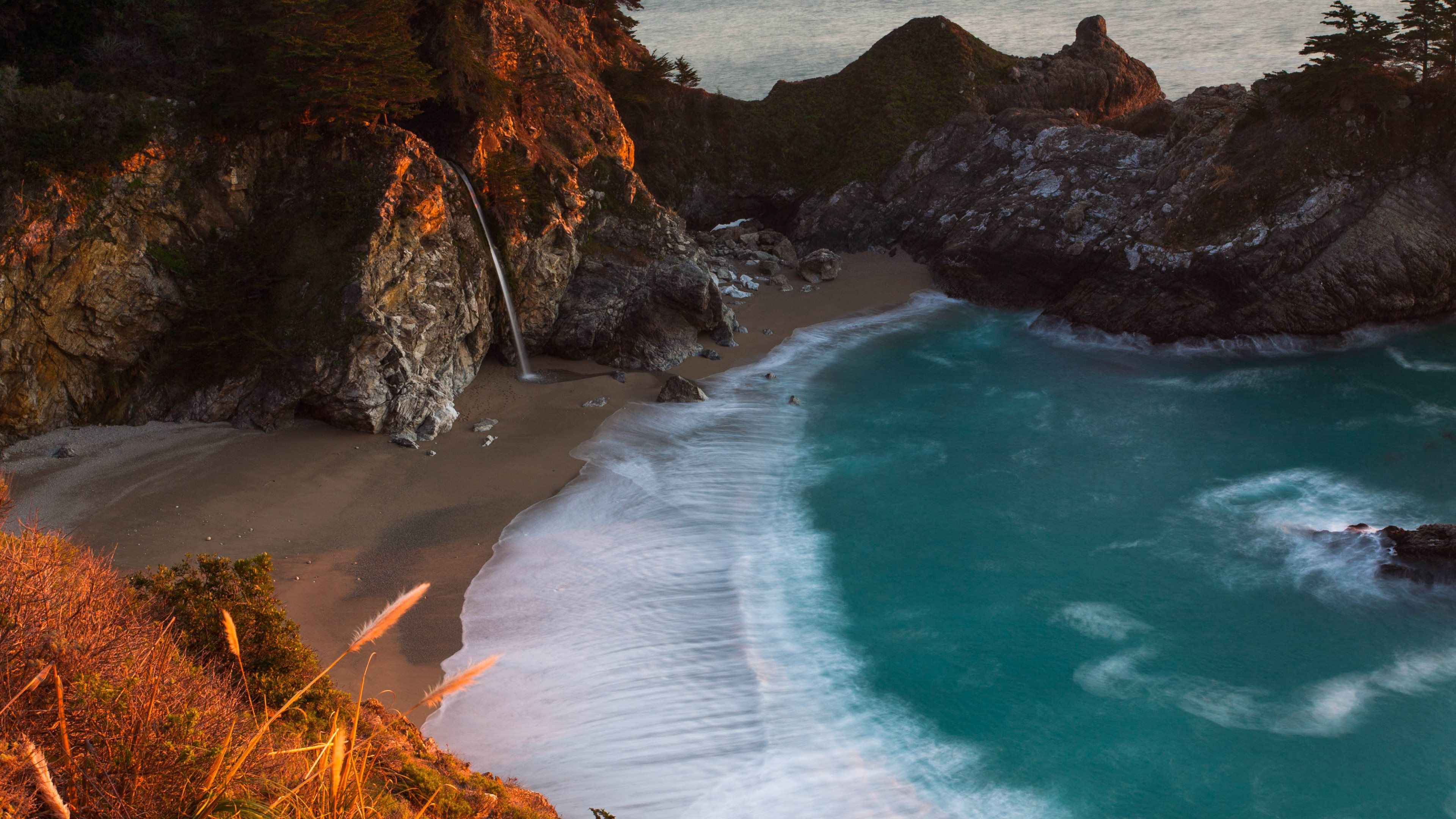Cascata McWay Falls, California, 3840x2160 4K, Desktop 4K