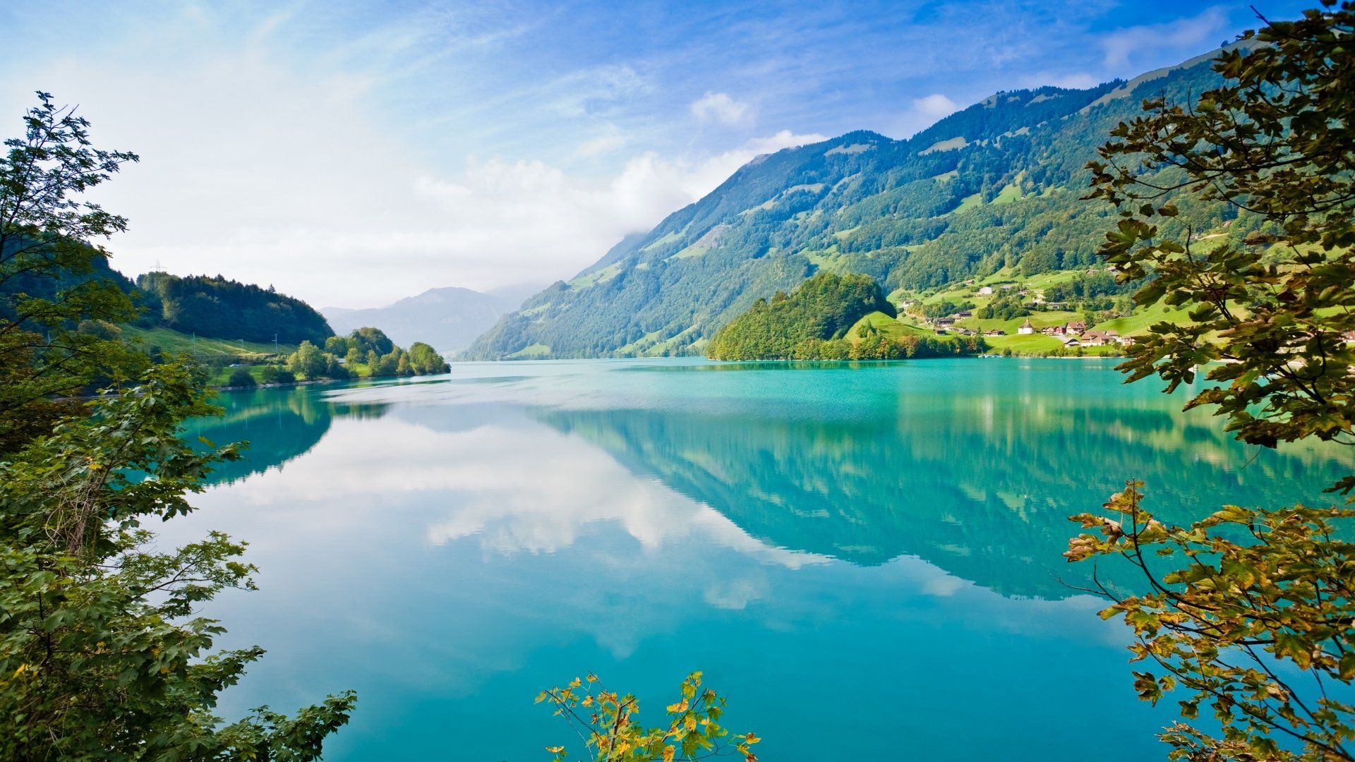 Lago turchese tra montagne, 1920x1080 Full HD 1080p, PC