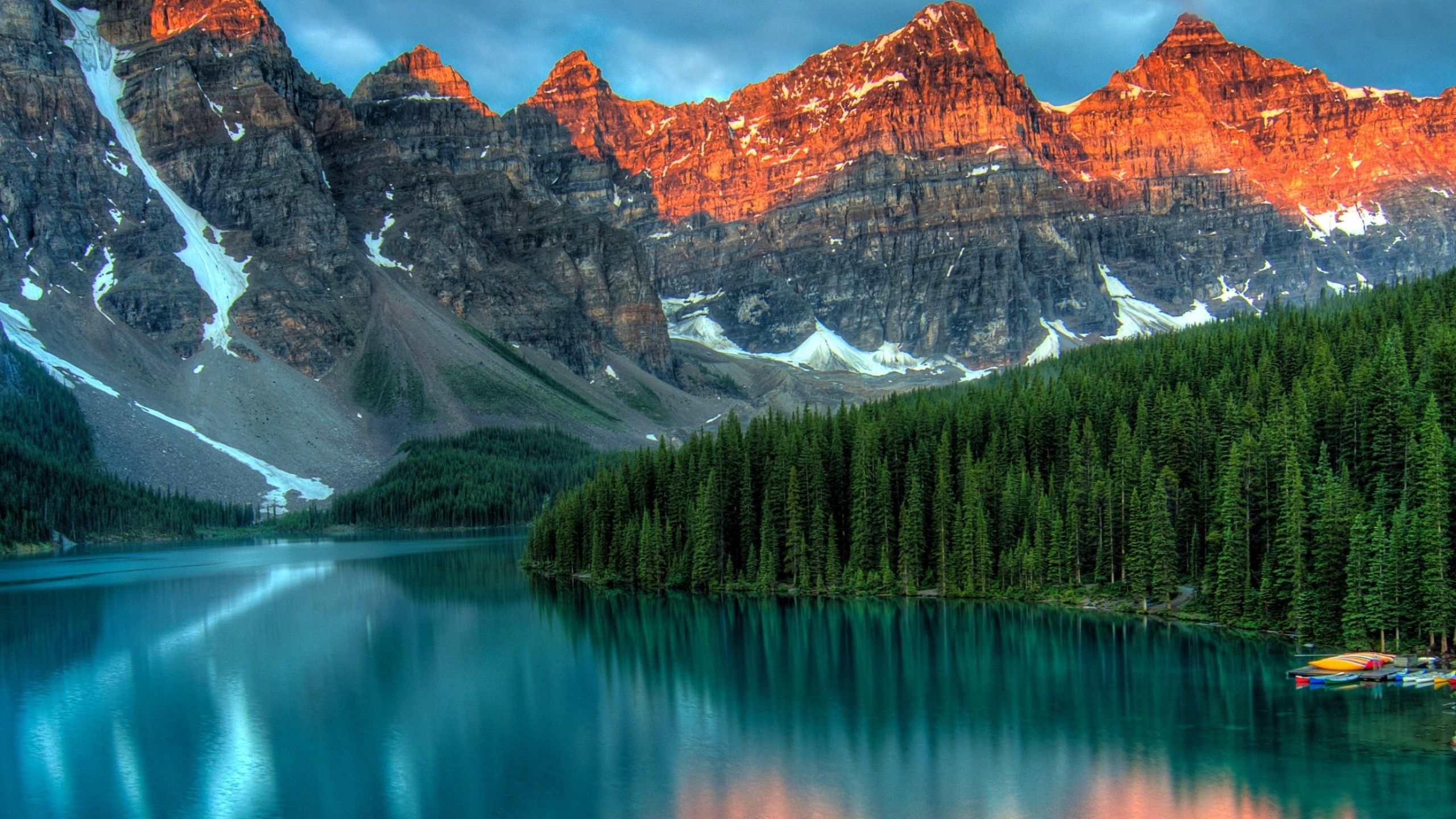 Moraine Lake, Banff, Canada, Alberta, 2560x1440 2K, Desktop