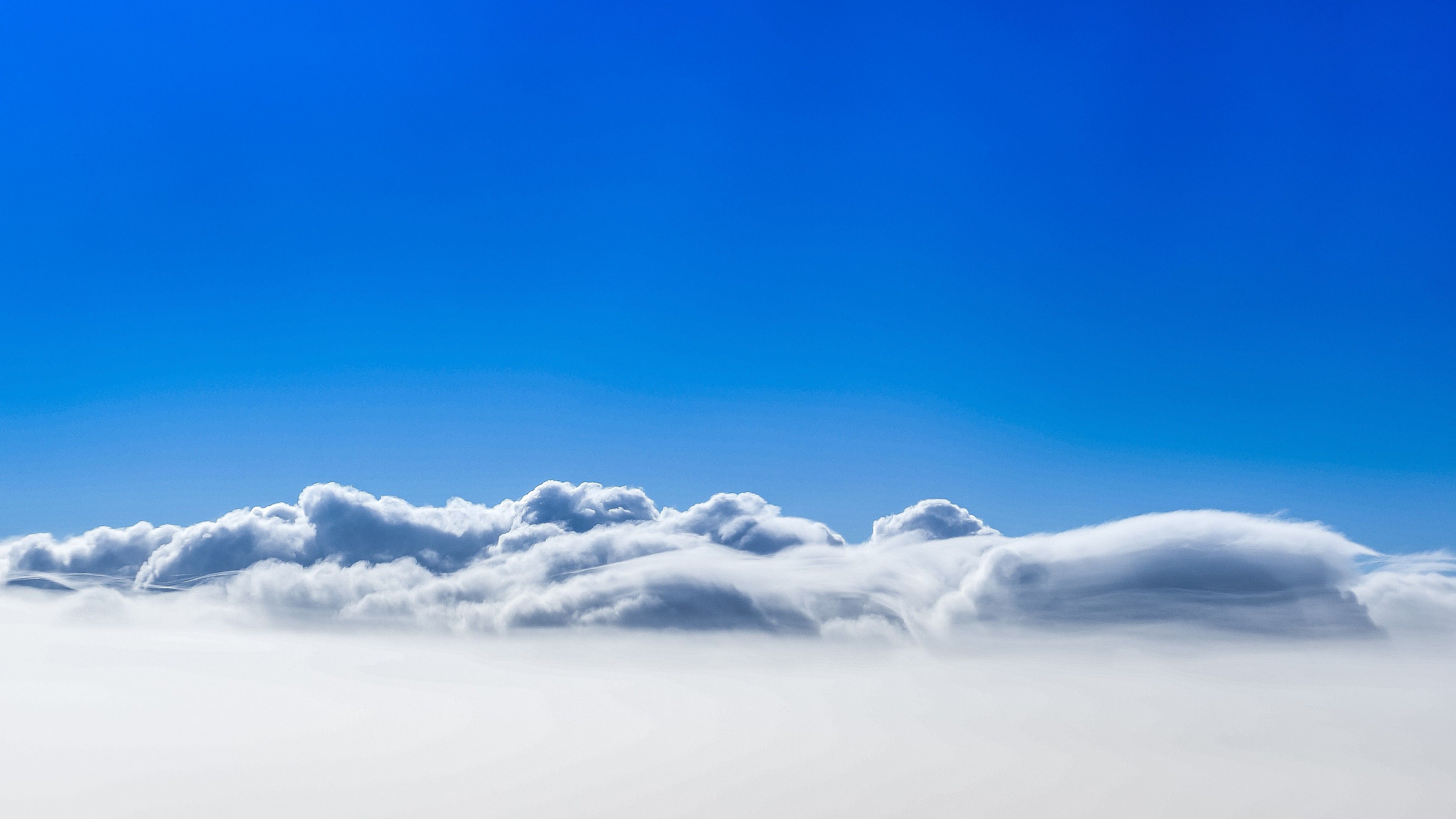 Nuvole bianche e cielo blu, 3840x2160 Ultra HD, Monitor 4K