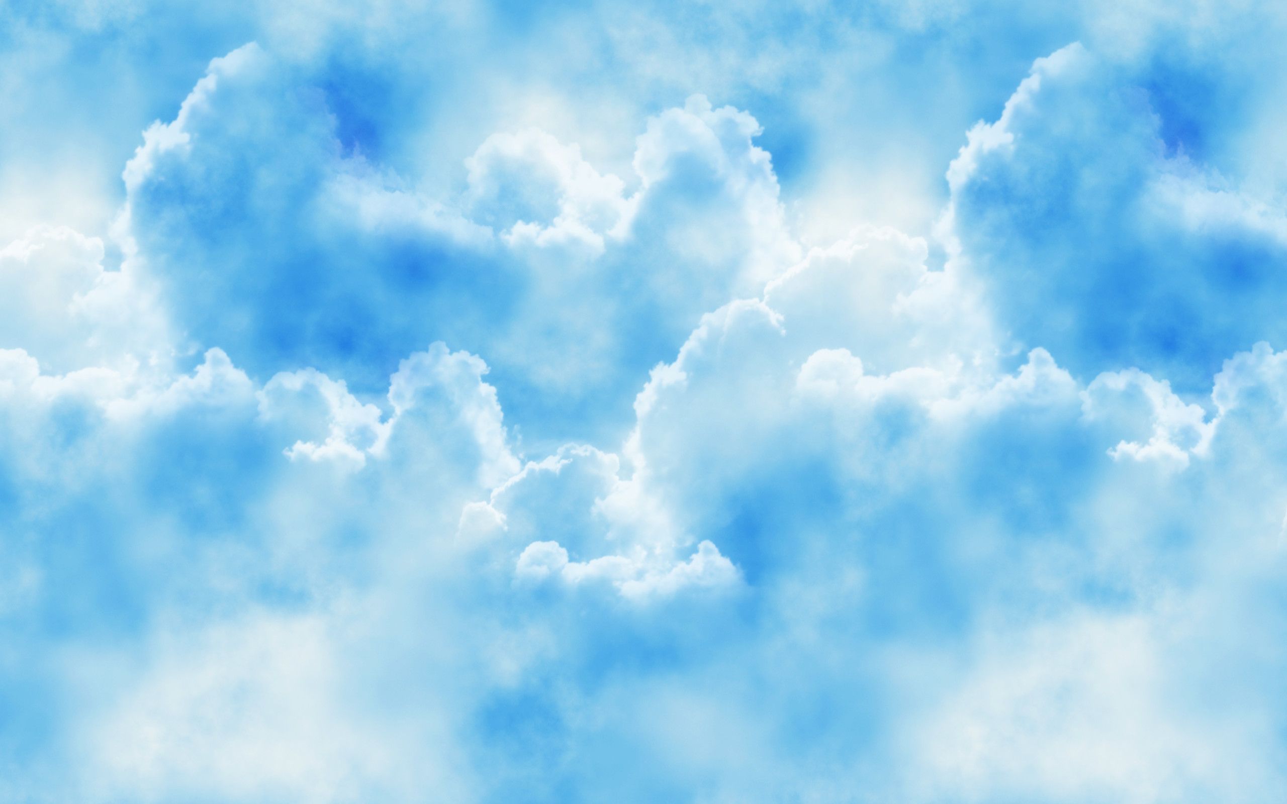 Nuvole bianche cielo blu, 2560x1600 2K+, Laptop