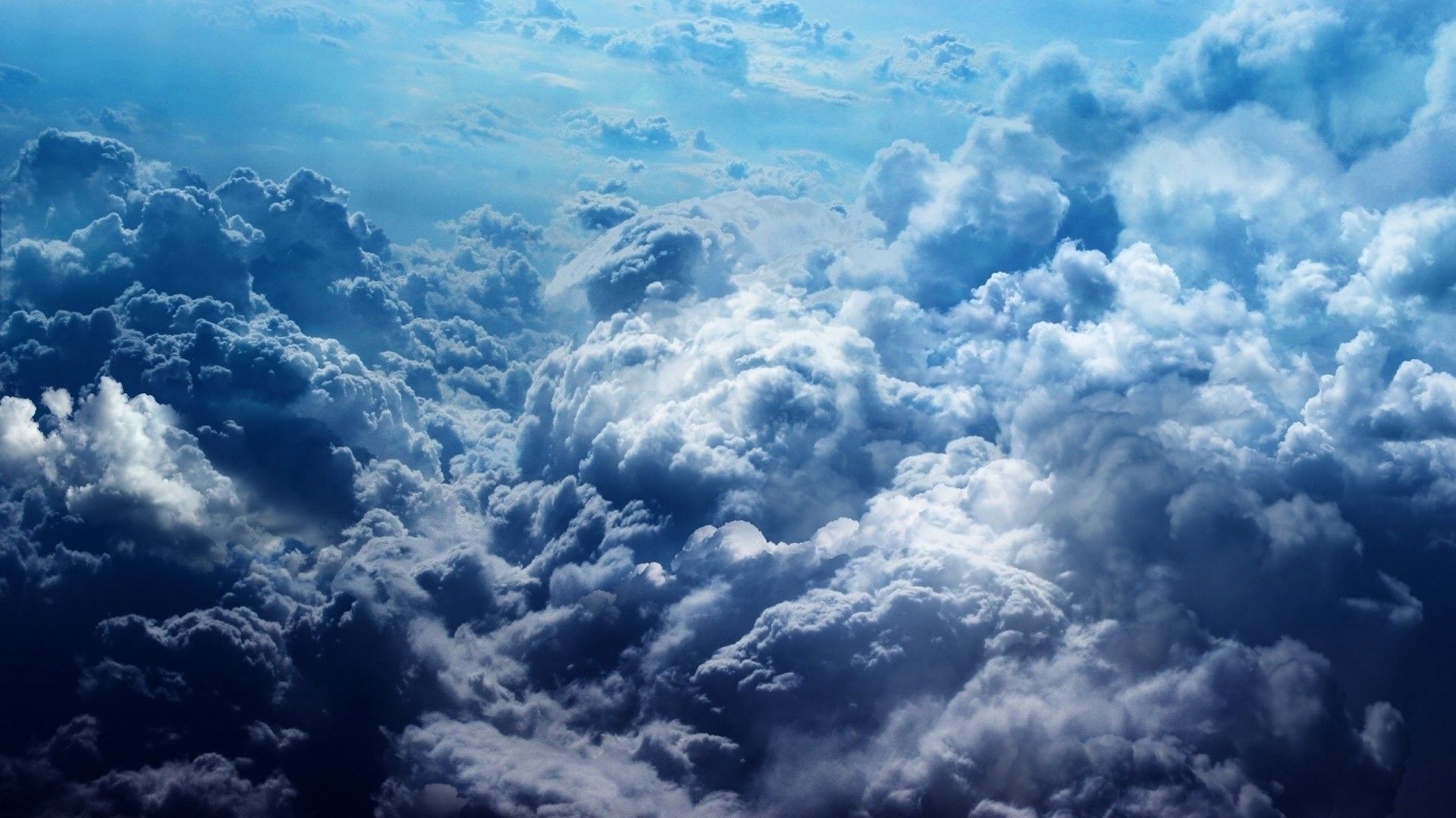 Nuvole vista dall'alto, 1920x1080 Full HD 1080p, Desktop