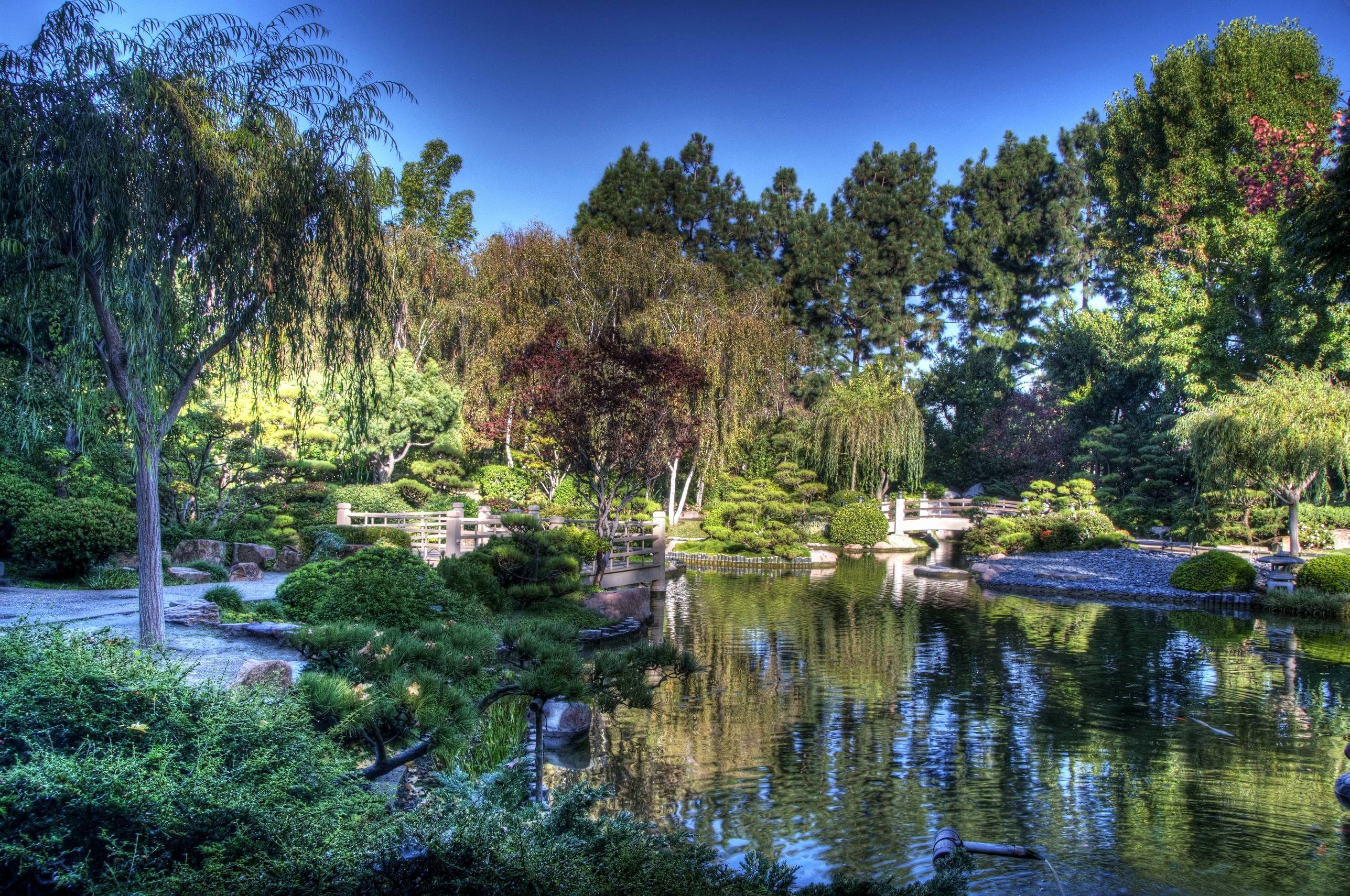 Giardino giapponese con laghetto, 2575x1710 2K+, Desktop