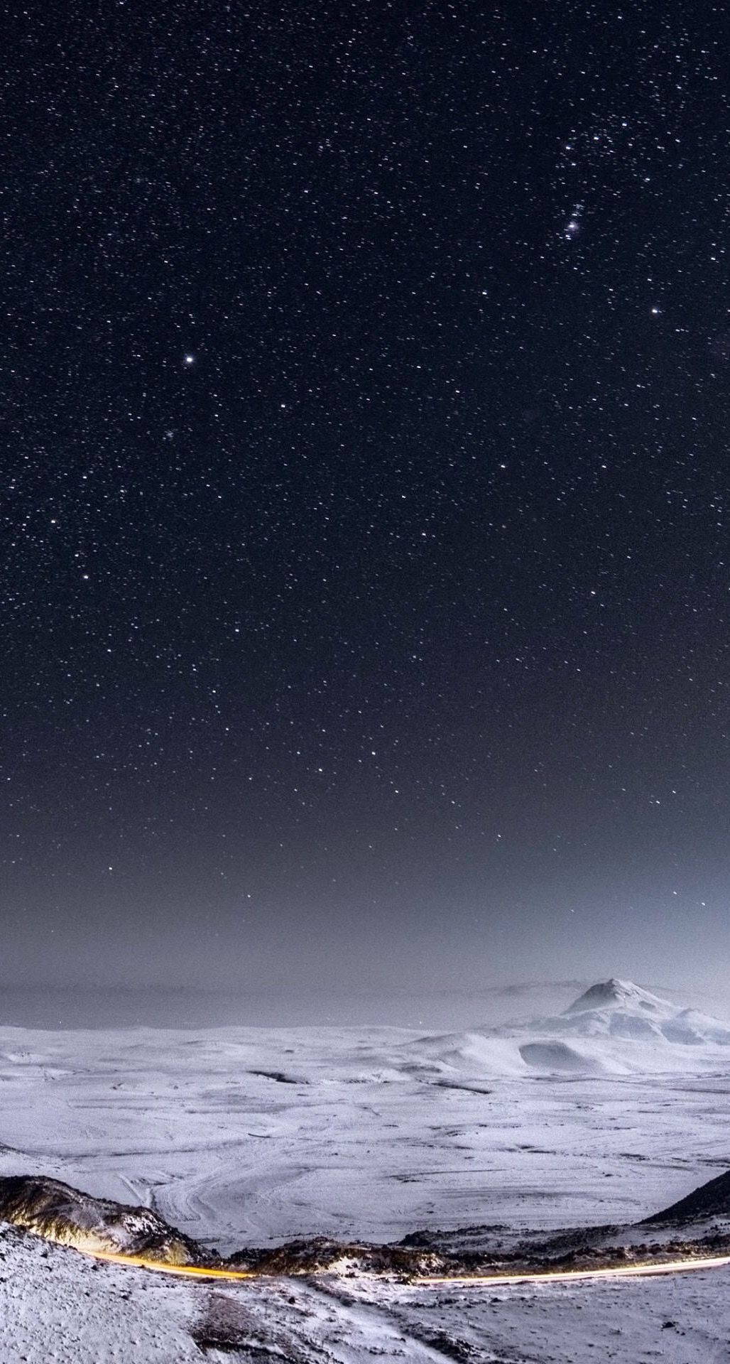 Cielo stellato deserto notturno, 1028x1920 Verticale, Mobile