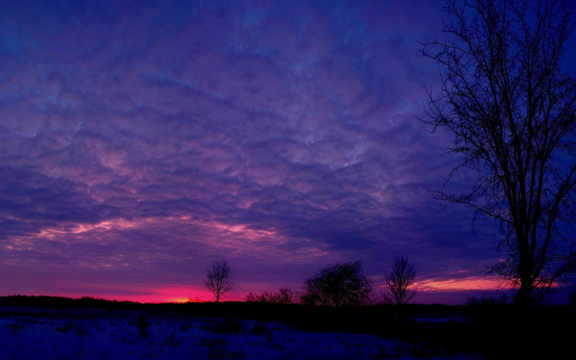 Cielo viola al tramonto, 1920x1200 Full HD+, iMac