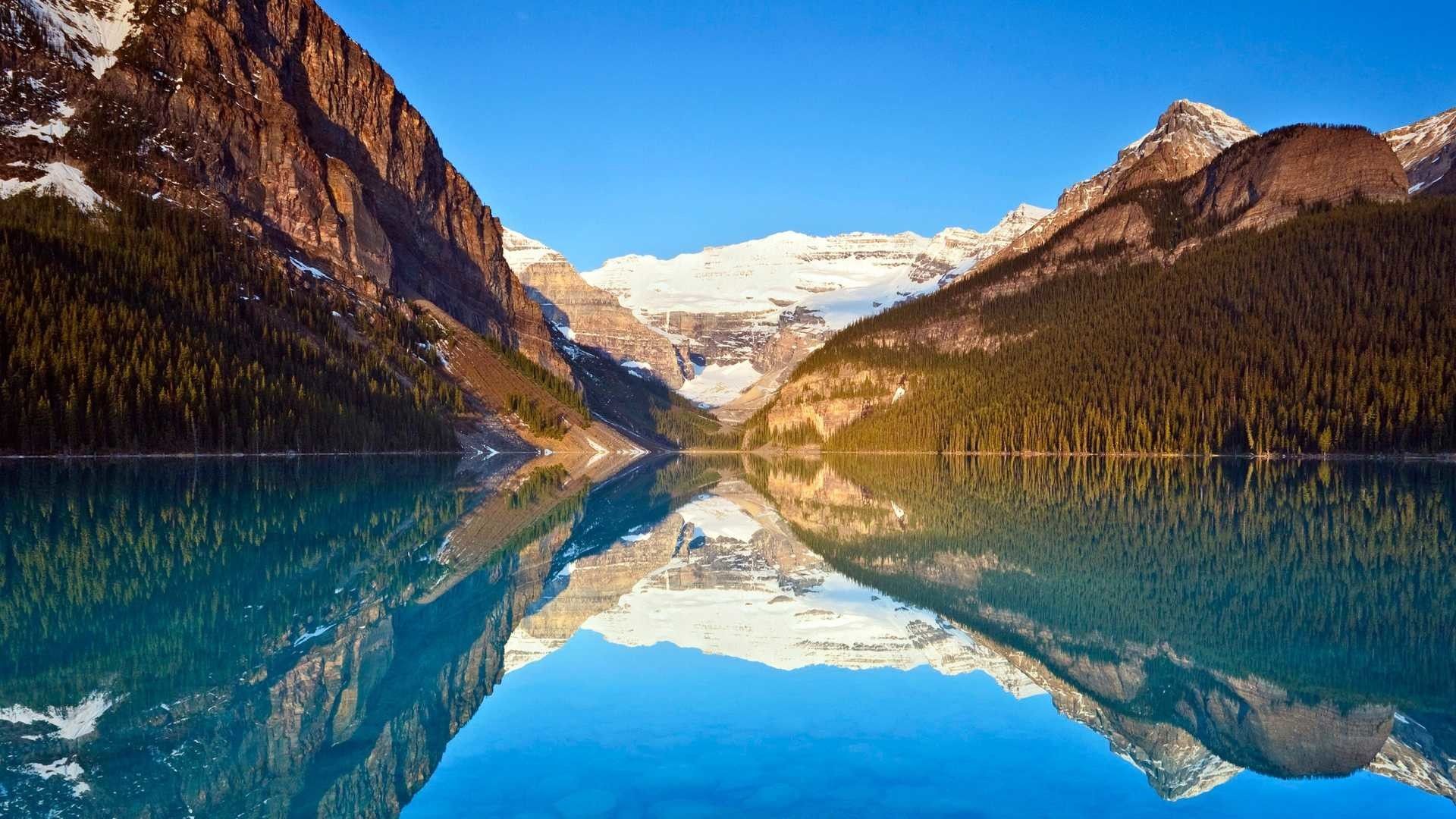 Lago Louise montagne, 1920x1080 Full HD, Monitor Gaming
