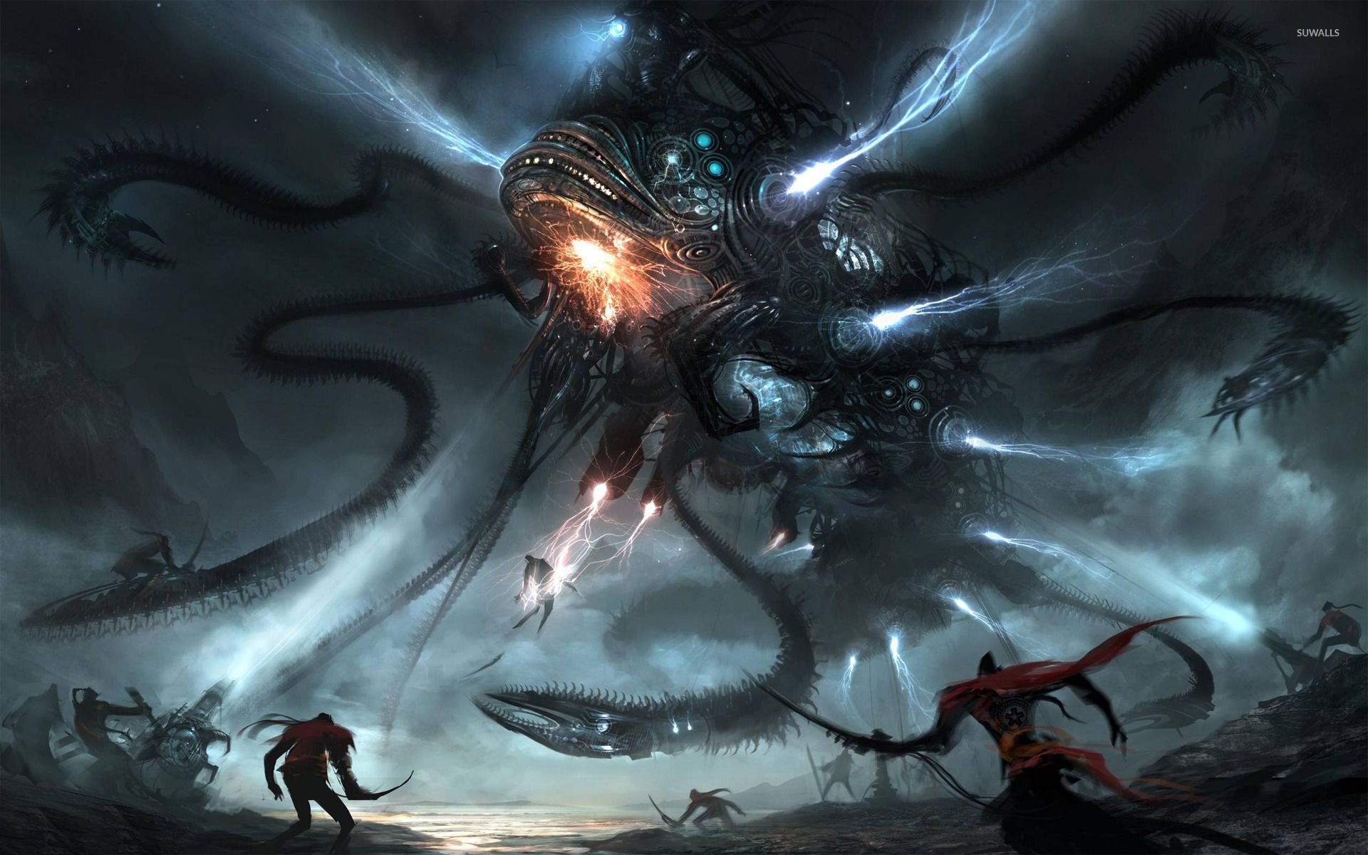 Astronave aliena con tentacoli, 1920x1200 WUXGA, PC Desktop