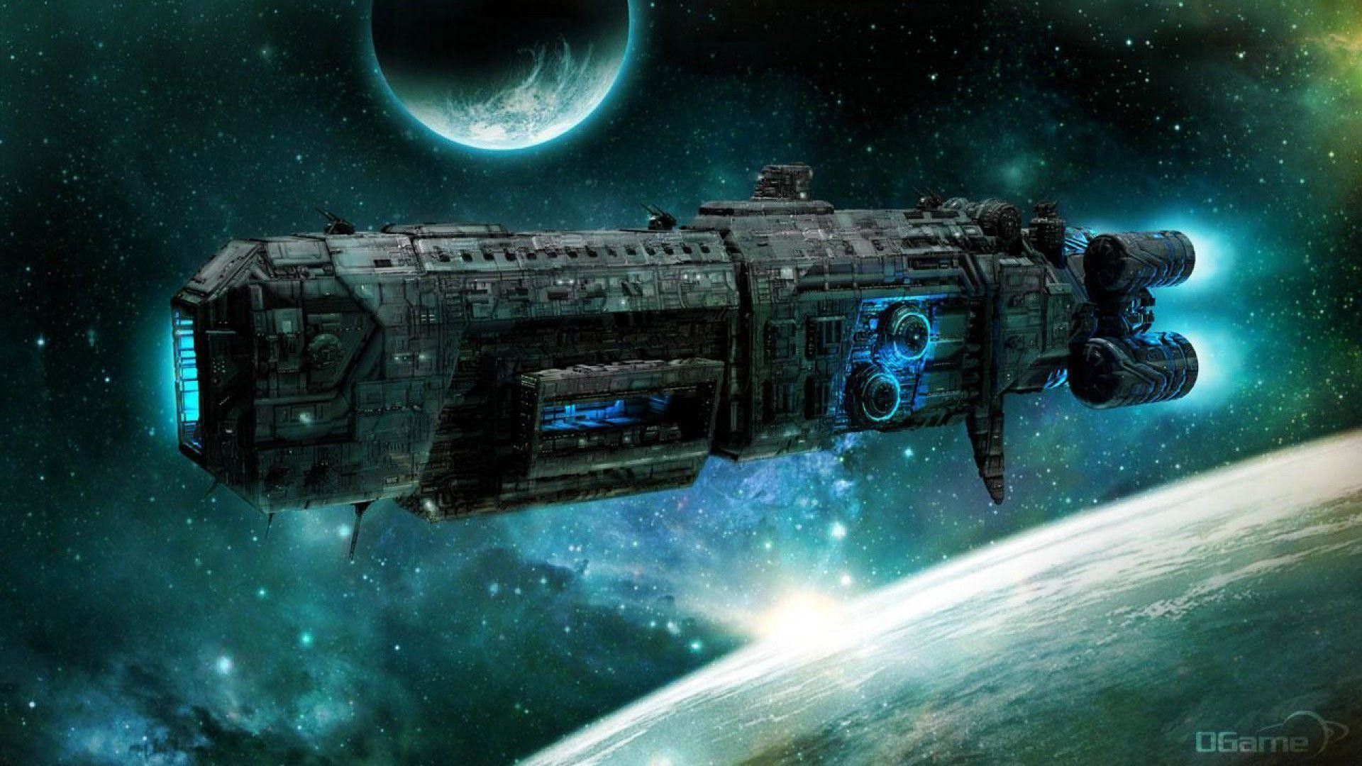 Astronave aliena nello spazio, 1920x1080 1080p, Desktop