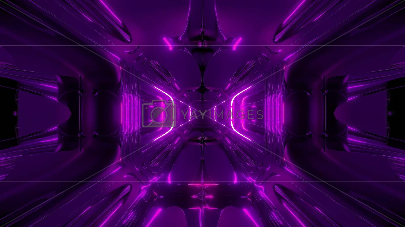 Tunnel astronave viola neon, 1600x900 HD Ready, Laptop