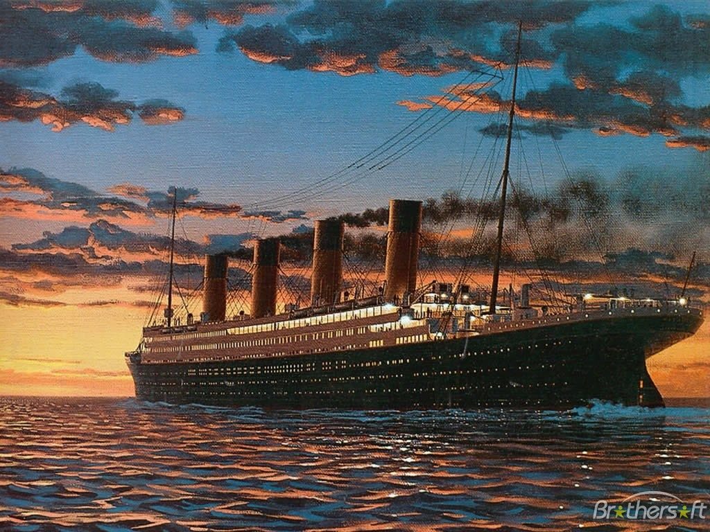 Titanic nave al tramonto, 1024x768 HD, PC